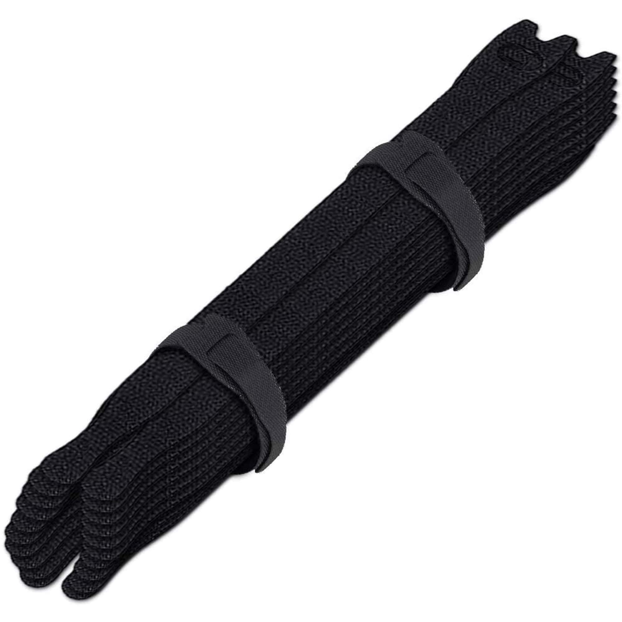 Vila 50 Reusable Cable Fastening Ties, Keeps Wires Neat and Organized, Perfect for Cell Phone Charging Cables & TV cords, Black Hook & Eye Closure Straps from Vila, Durable, Versatile and Flexible