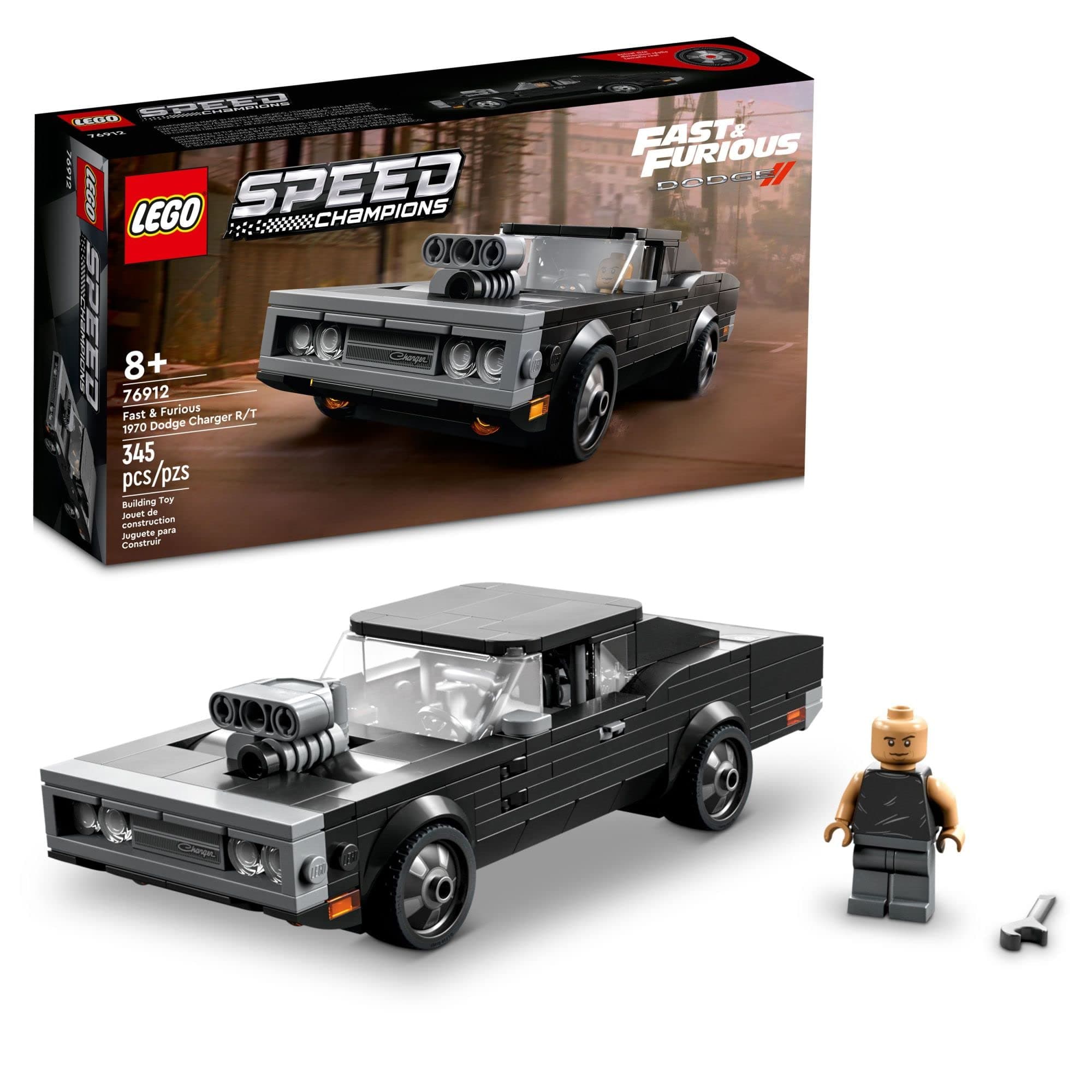 LEGO Speed Champions 76912 Fast & Furious 1970 Dodge Charger R/T Age 8+ 345pcs