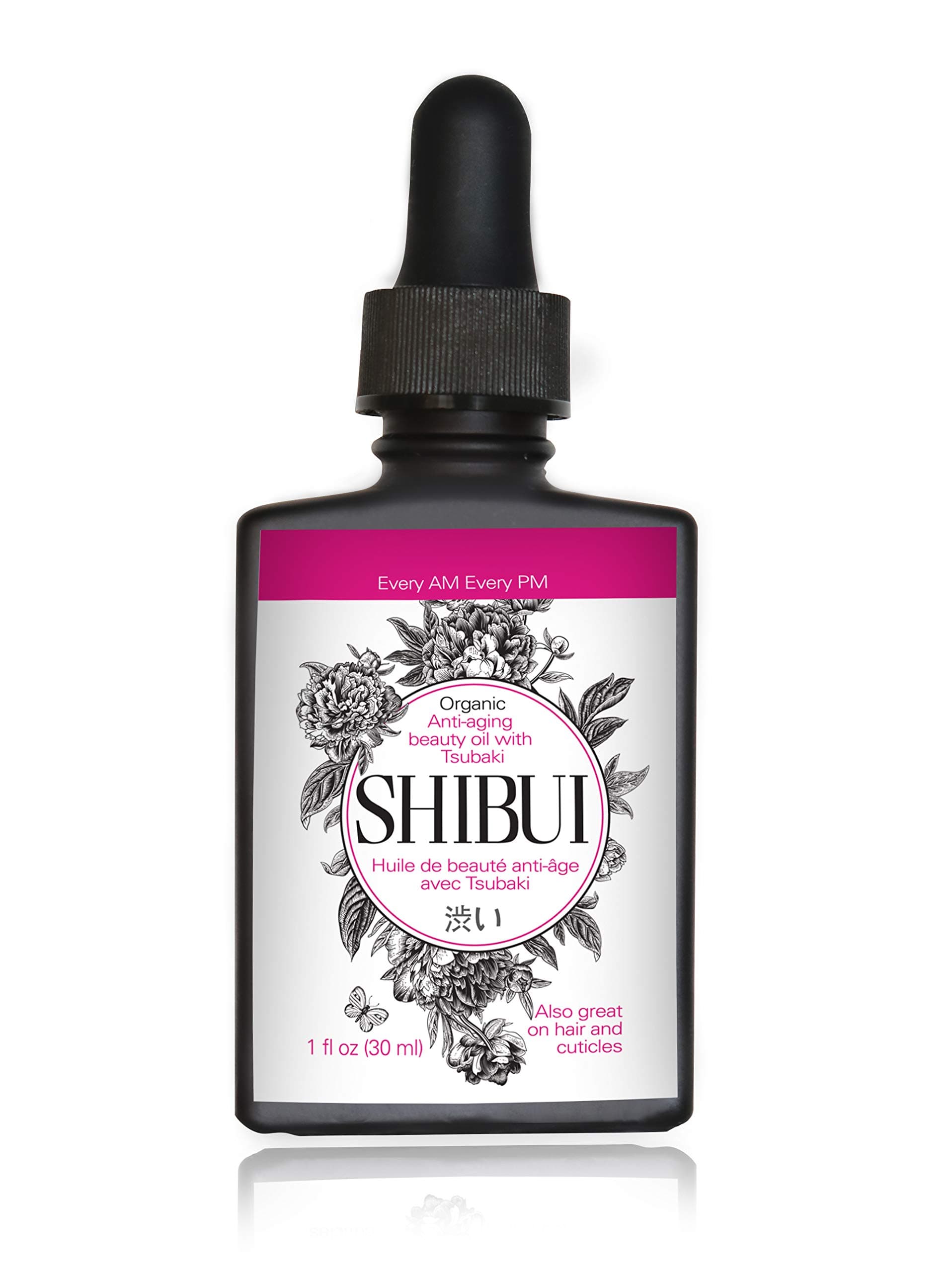 SHIBUIAnti Aging Face Oil: Moisturizing Facial Serum with Apricot Kernel, Jojoba, Rosehip Seed, Tsubaki, Vitamin E Oils & More for Treating Dry Skin, Wrinkles & Dark Spots - Vegan & Organic, 1 fl oz