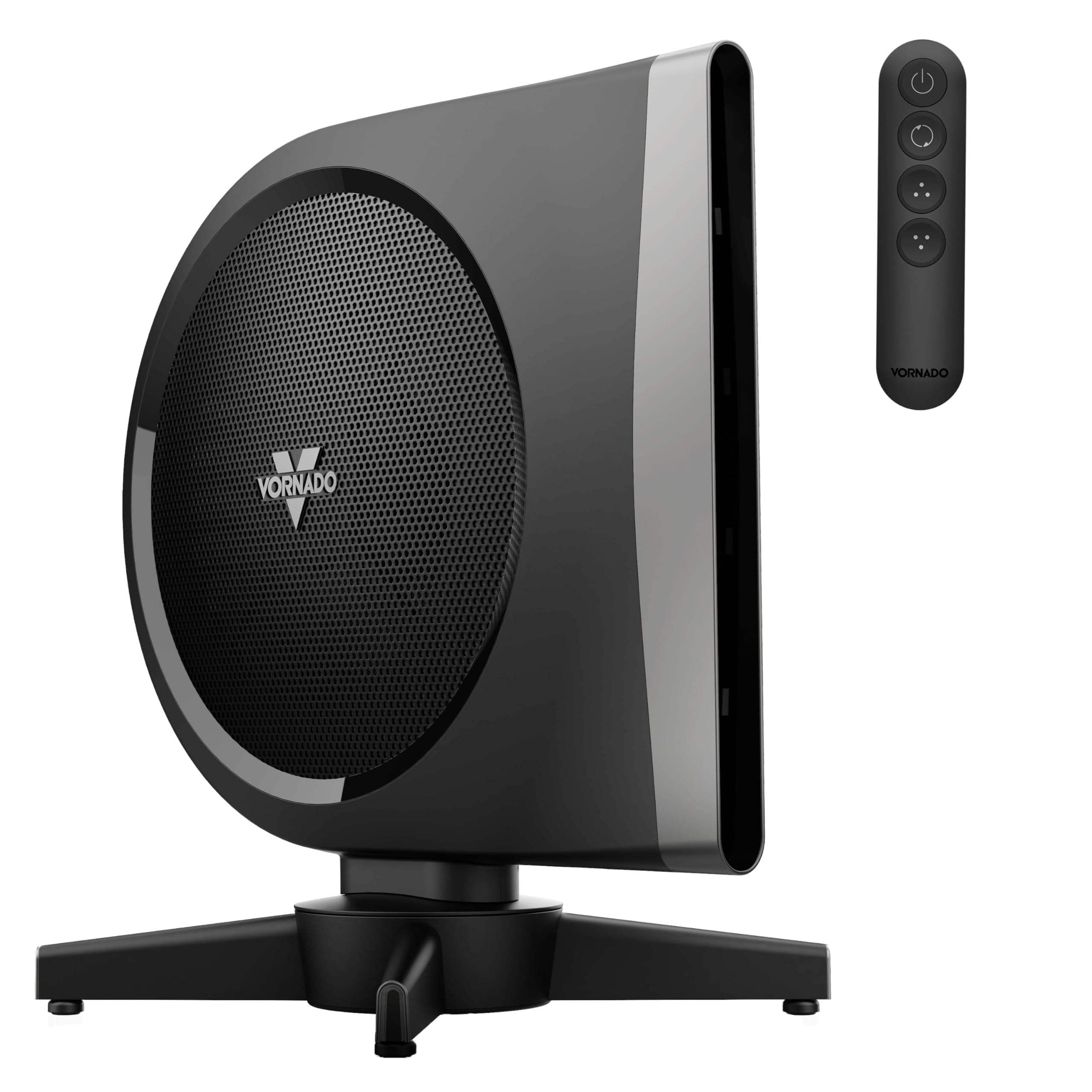 STRATA Compact Oscillating Fan with Remote, 19 Inch, High Velocity Air Circulator, Quiet Powerful Fan, 5 Speeds, Touch Control, Black