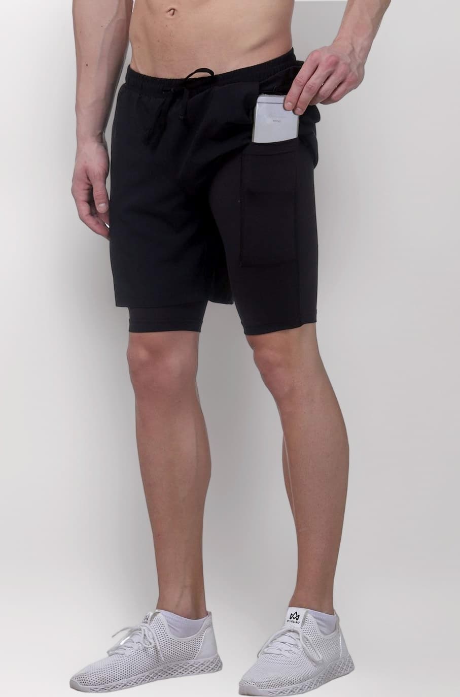 - TRUEREVO Men’s 2 in 1 Running Shorts with Phone Pocket | Lightweight Quick-Dry | Double Layer | Athletic | Running, Training, & Sports