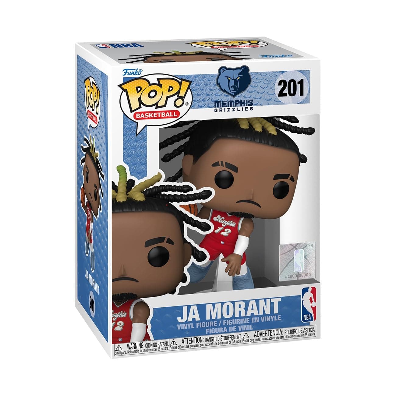 Funko Pop! NBA: Grizzlies - Ja Morant - (City Edition 24) - Collectable Vinyl Figure - Gift Idea - Official Merchandise - Toys for Kids & Adults - Sports Fans - Model Figure for Collectors