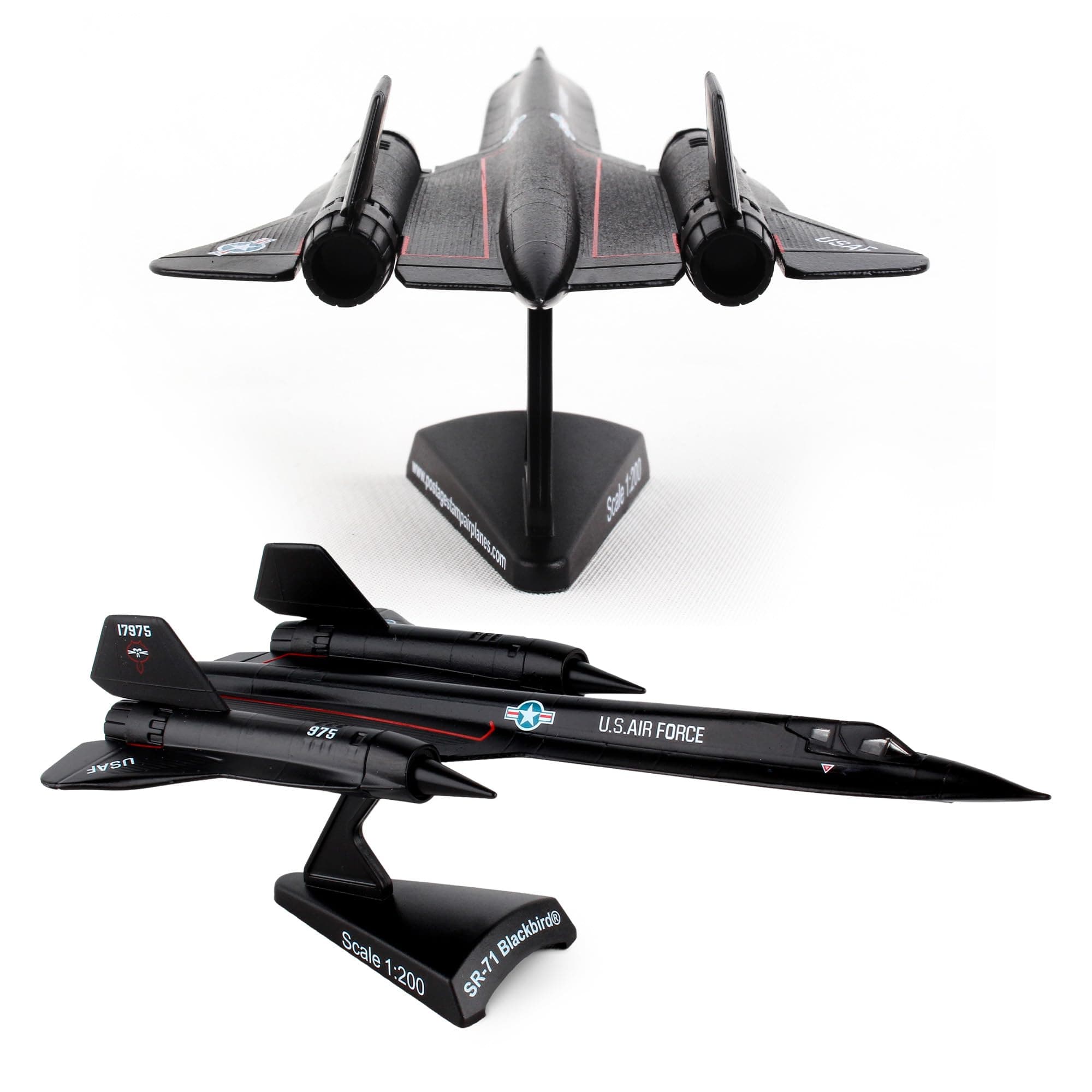 Worldwide Trading SR-71 Blackbird Metal Vehicle (1:200 Scale), Black