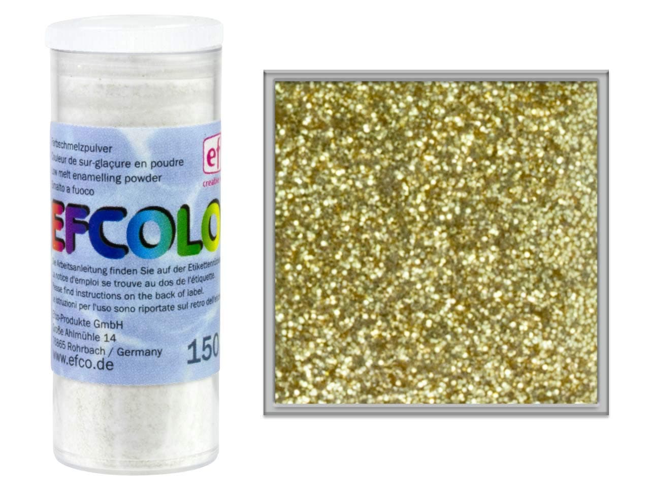 Efcolor 10 ml glitter gold, Resin, 5 x 3 x 3 cm