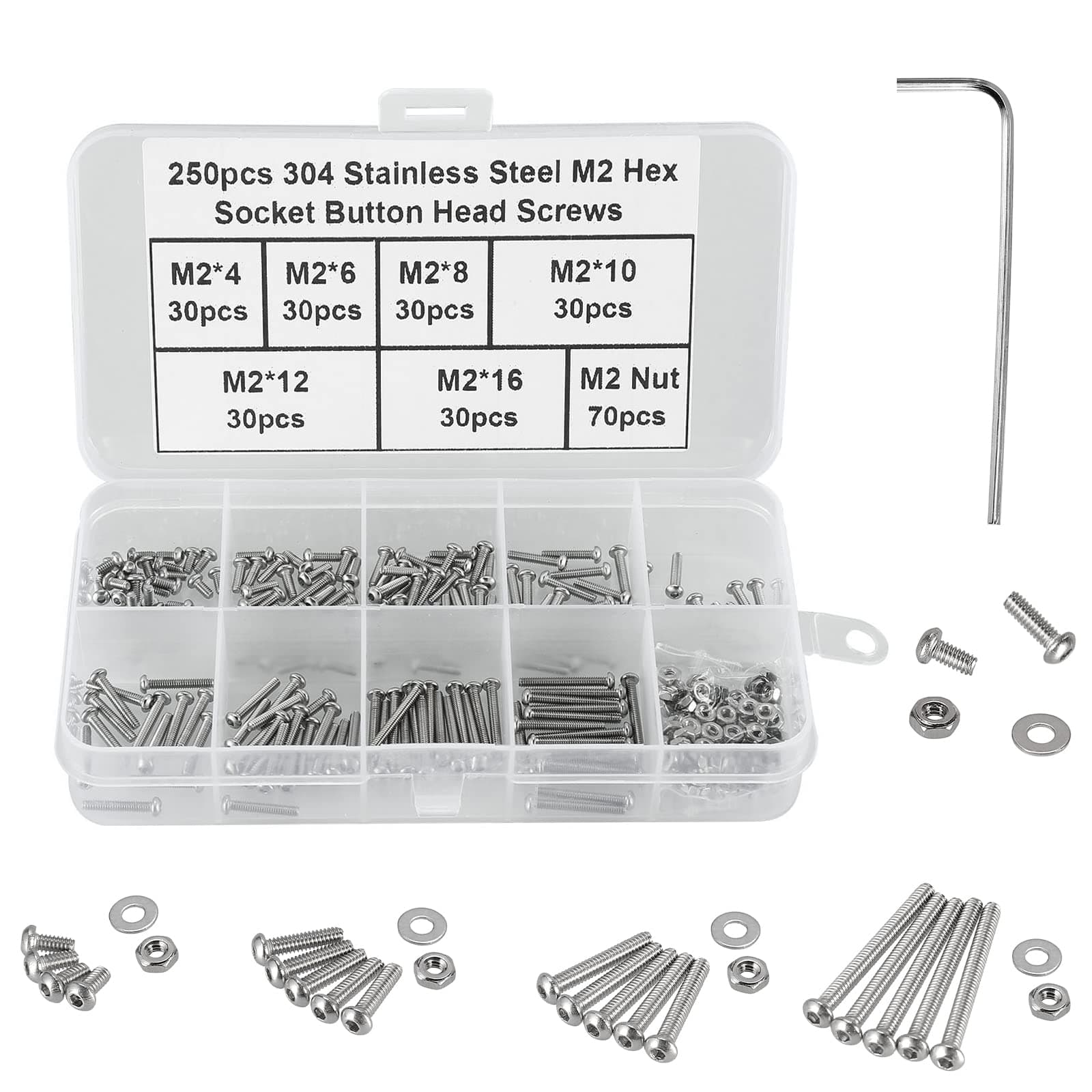 Button Head Machine Screws