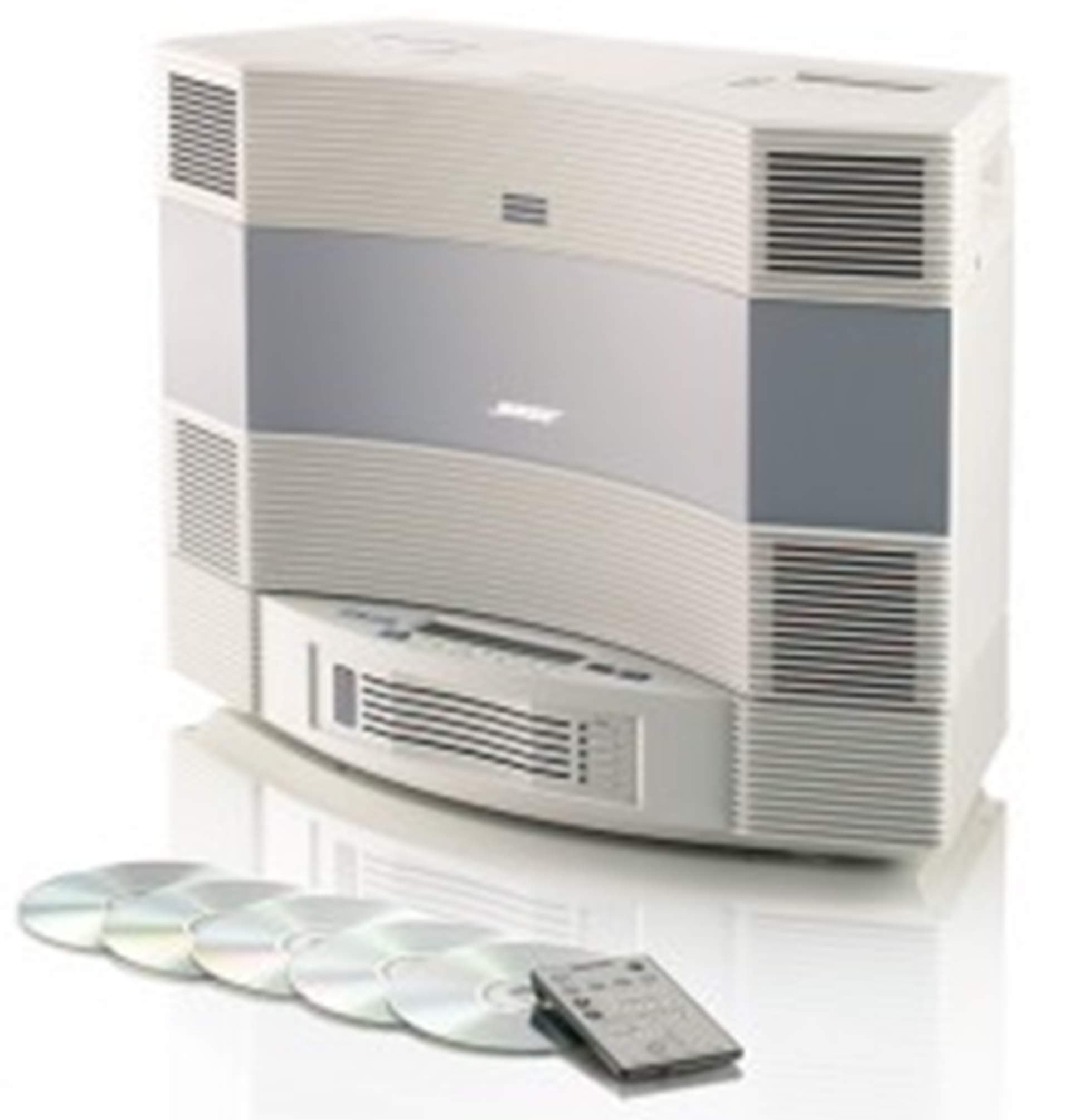 Bose Acoustic Wave Music System II with 5-CD Multi Disc Changer, Platinum White, Compatible with Alexa (Renewed)