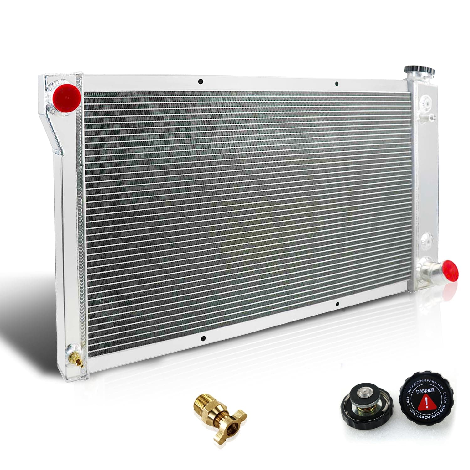 OzCoolingParts 3 Row Core Aluminum Radiator for 1967-1972 68 69 70 71 Chevy Blazer/GMC Jimmy C10/C20/K10/K20/K30 S/T 35/3500 K5/K15/K1500 Pickup Truck (3 row core)