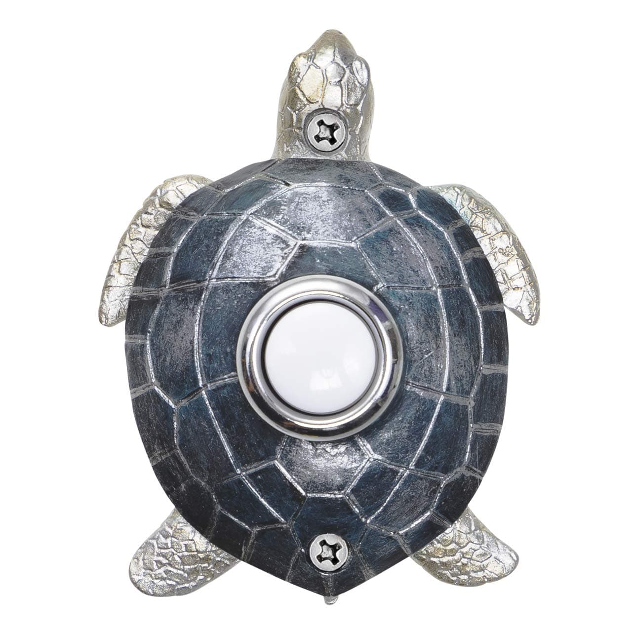 Waterwood Blue Nickel Plated Turtle Doorbell