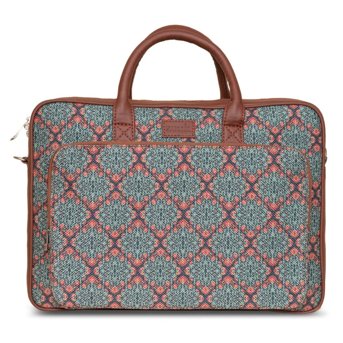 ZOUKPrinted Unisex laptop messenger bag for work