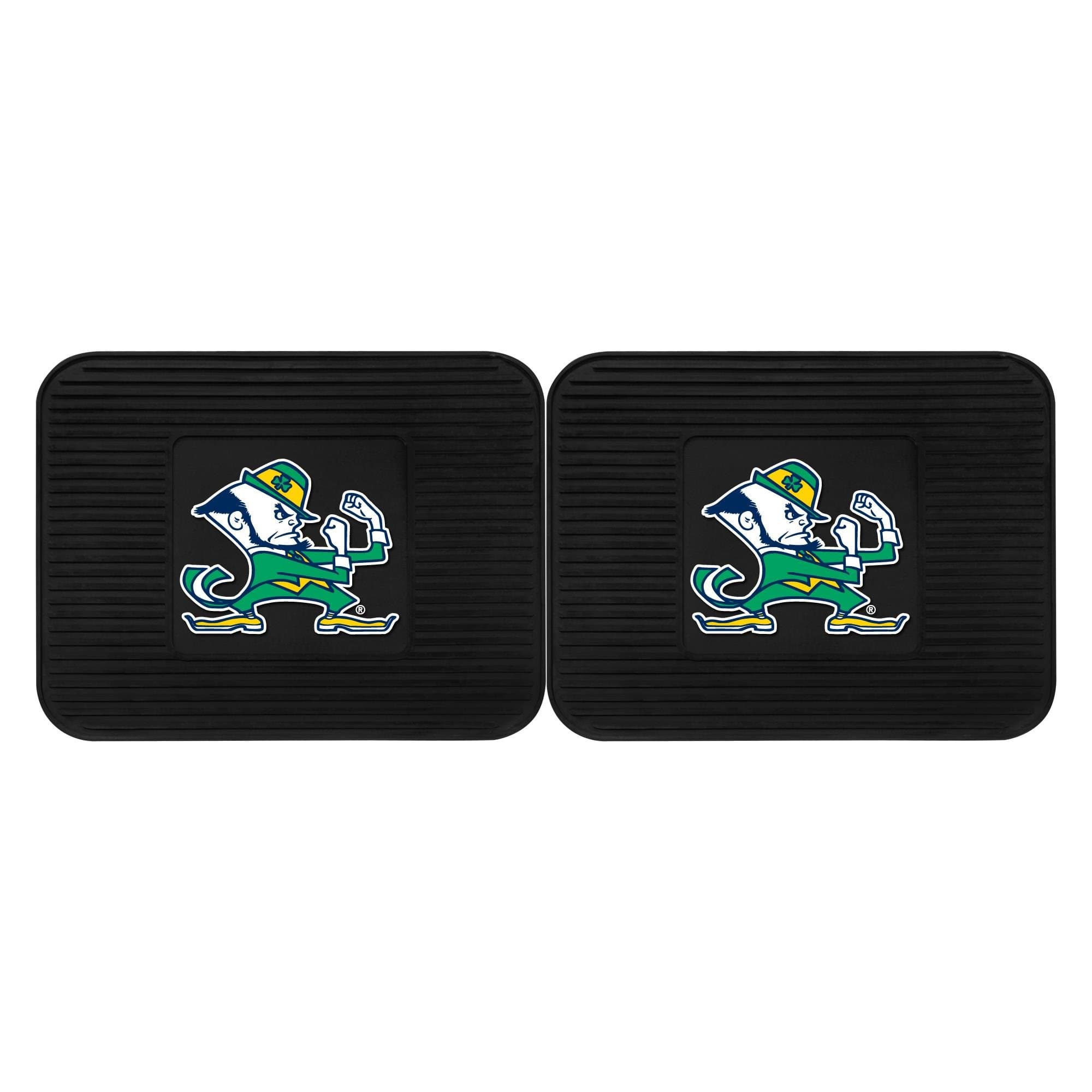 Notre Dame Backseat Utility Mats 2 Pack
