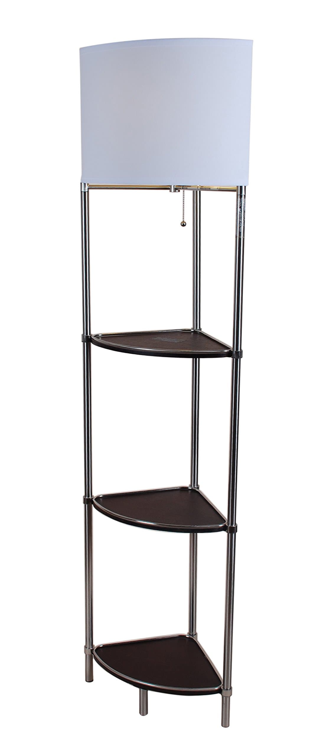 DS3-622A CFL Shelf Floor Lamp, 16" x 11.5" x 57.5"