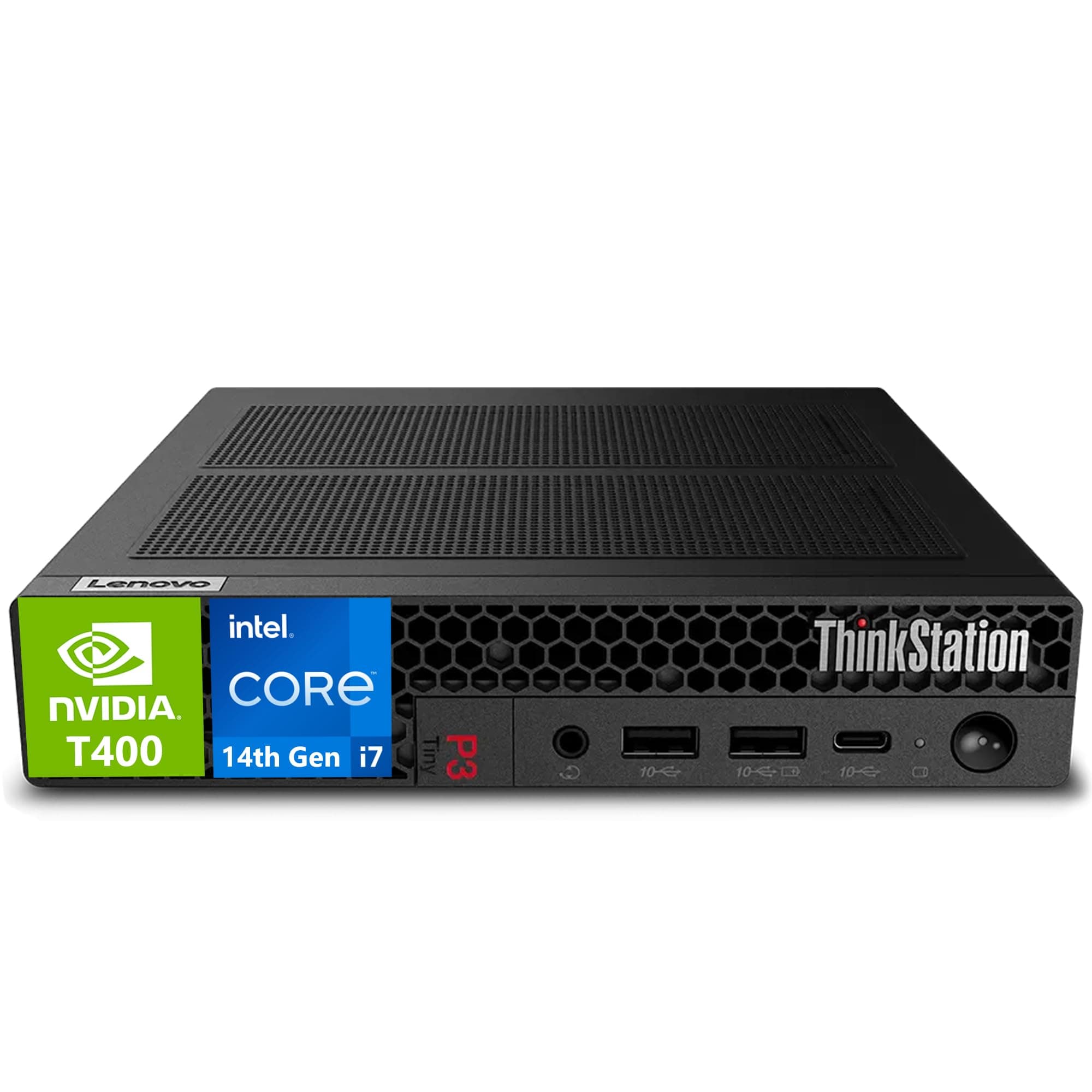 OemgenuineLenovo ThinkStation P3 Tiny Intel i7-13700T, 64GB DDR5, 2TB NVMe, T1000 8GB Graphics, WiFi 6 + BT, RJ-45, 4X miniDP, DP Port, HDMI, W11P, 3YR, Business Desktop