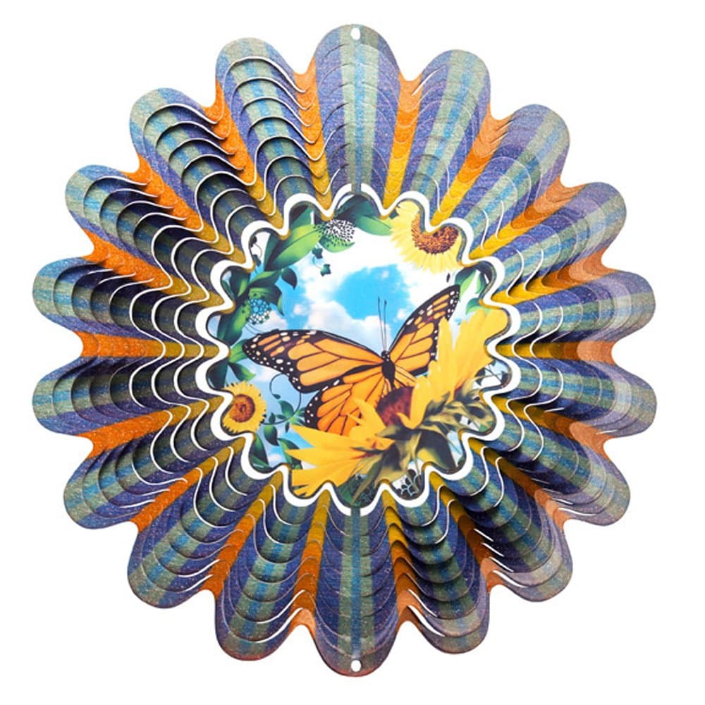 Iron Stop Animated Butterfly Wind Spinner