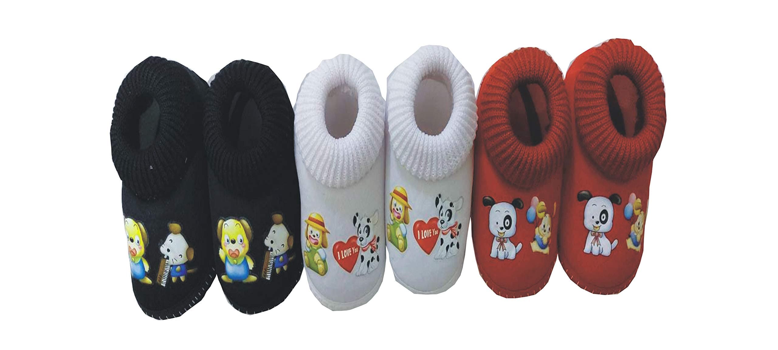 Suman Trader Multi Color COMBU Bootie Pack of 3PC (0 to 12 Months)