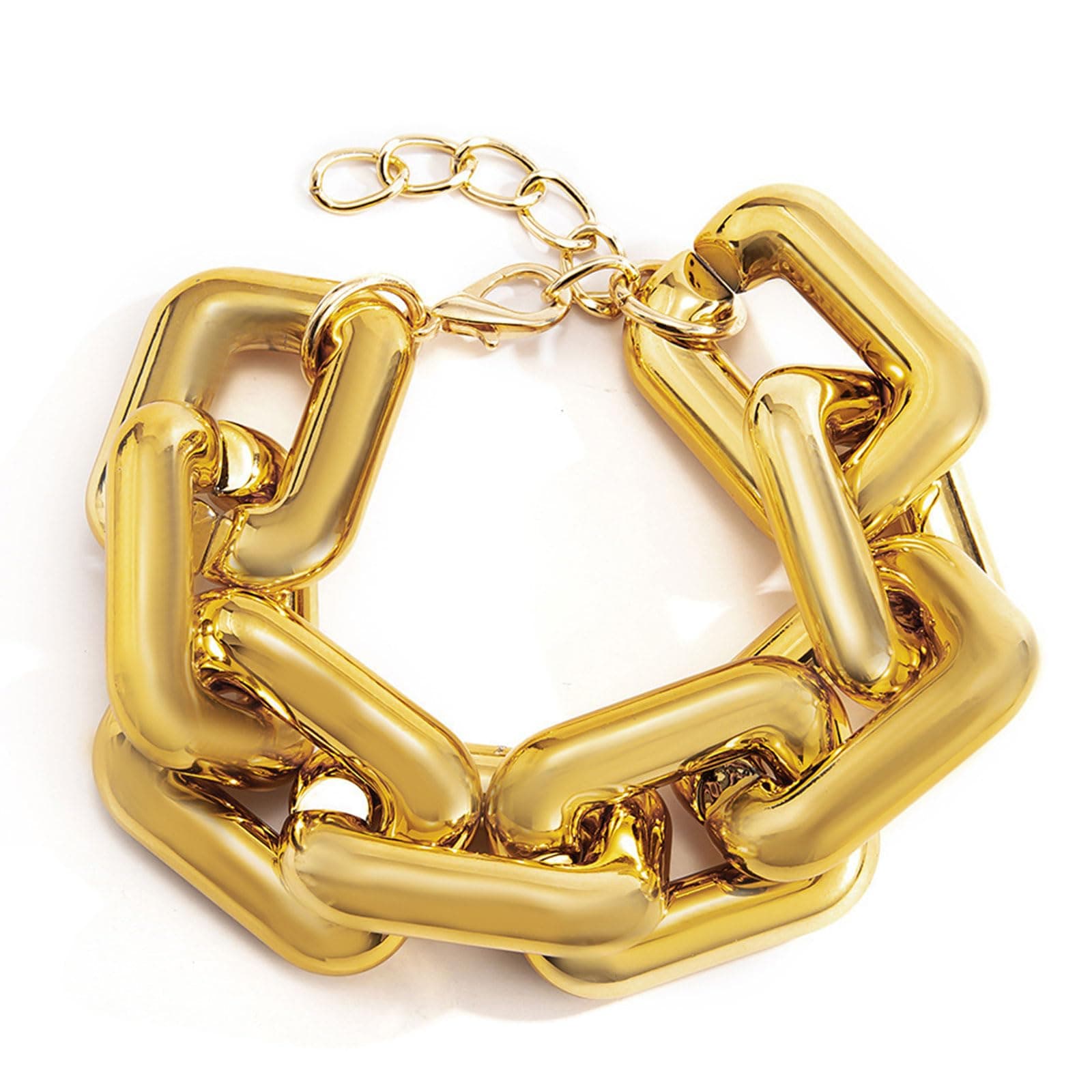 choice of allChunky Gold Bracelet for Womewn Paperclip Chain Bracelet for Women Wide Gold Chain Bracelet Exaggerated Bracelet Jewelry Gifts for Teen Girls