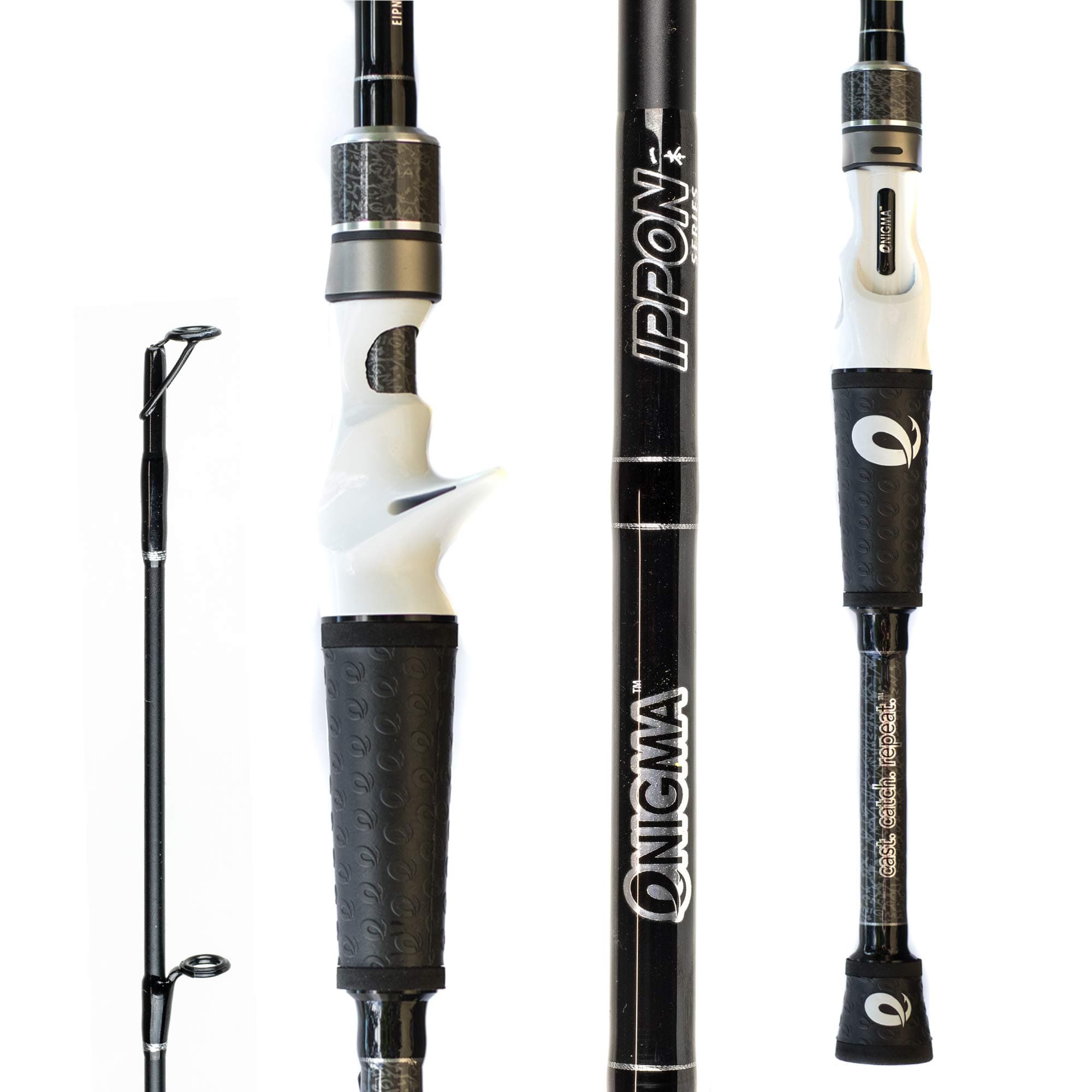 Enigma Fishing IPPON Pro Tournament Series Bass Fishing Rods, Japanese Torray Graphite High Modulus 1 Pc Blanks, Alps Guides & Reel Seats, Enigma “E” Grips, 10 Lengths & Actions - Casting Rod