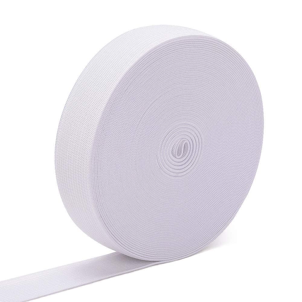 Elastic Bands for Sewing 1 Inch 32 Yards White Knit Elastic Spool High Elasticity