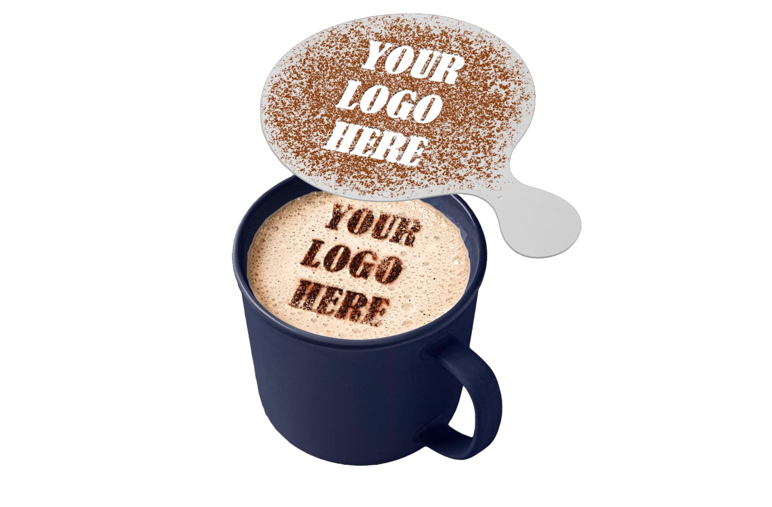 Personalized Logo Image Coffee Stencil-Custom coffee duster stencils for Latte,Cappuccino,Tea,Barista use.Coffee Lovers Gift,Custom Stencil