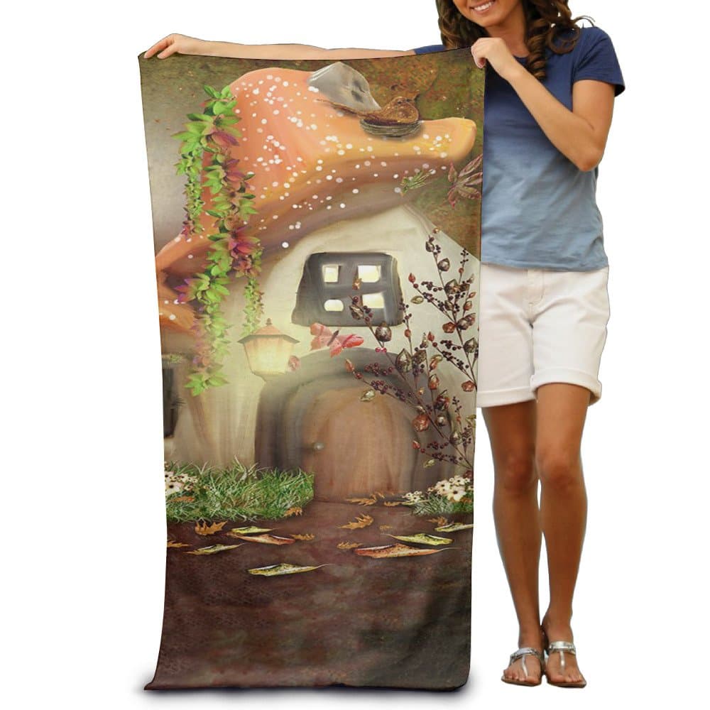 2017 New Style Swim Tower Super Absorbent Cartoon Mushroom Comfortable