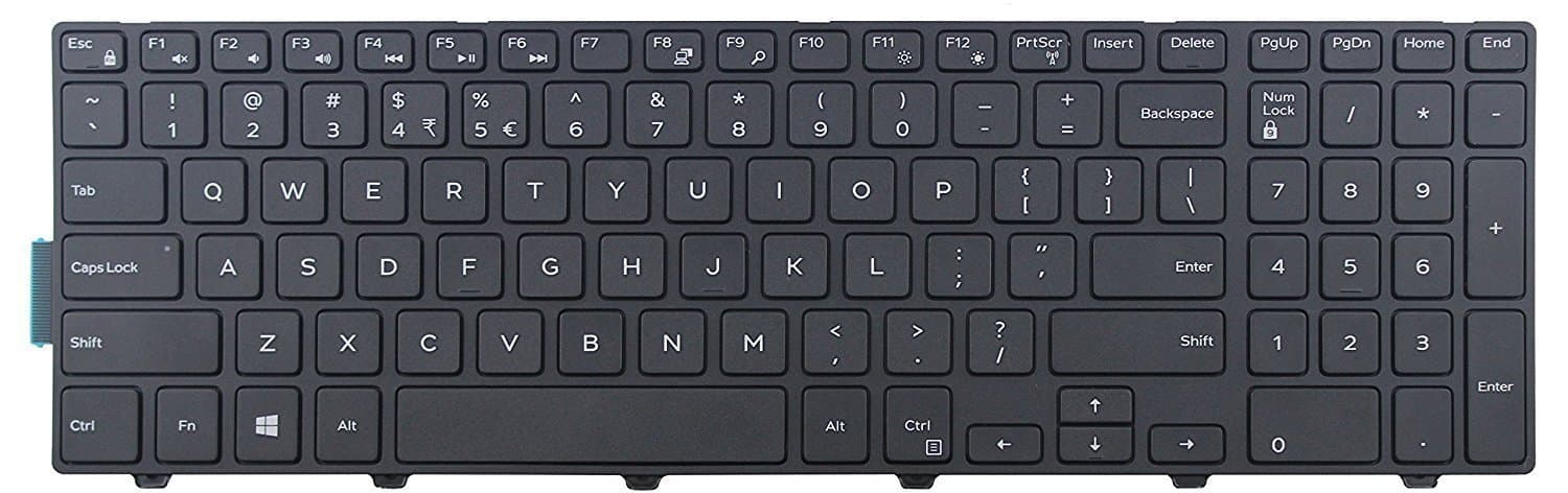 Looleking US Black English Laptop Keyboard for Dell Latitude 3550 3560 3570 3580 3588