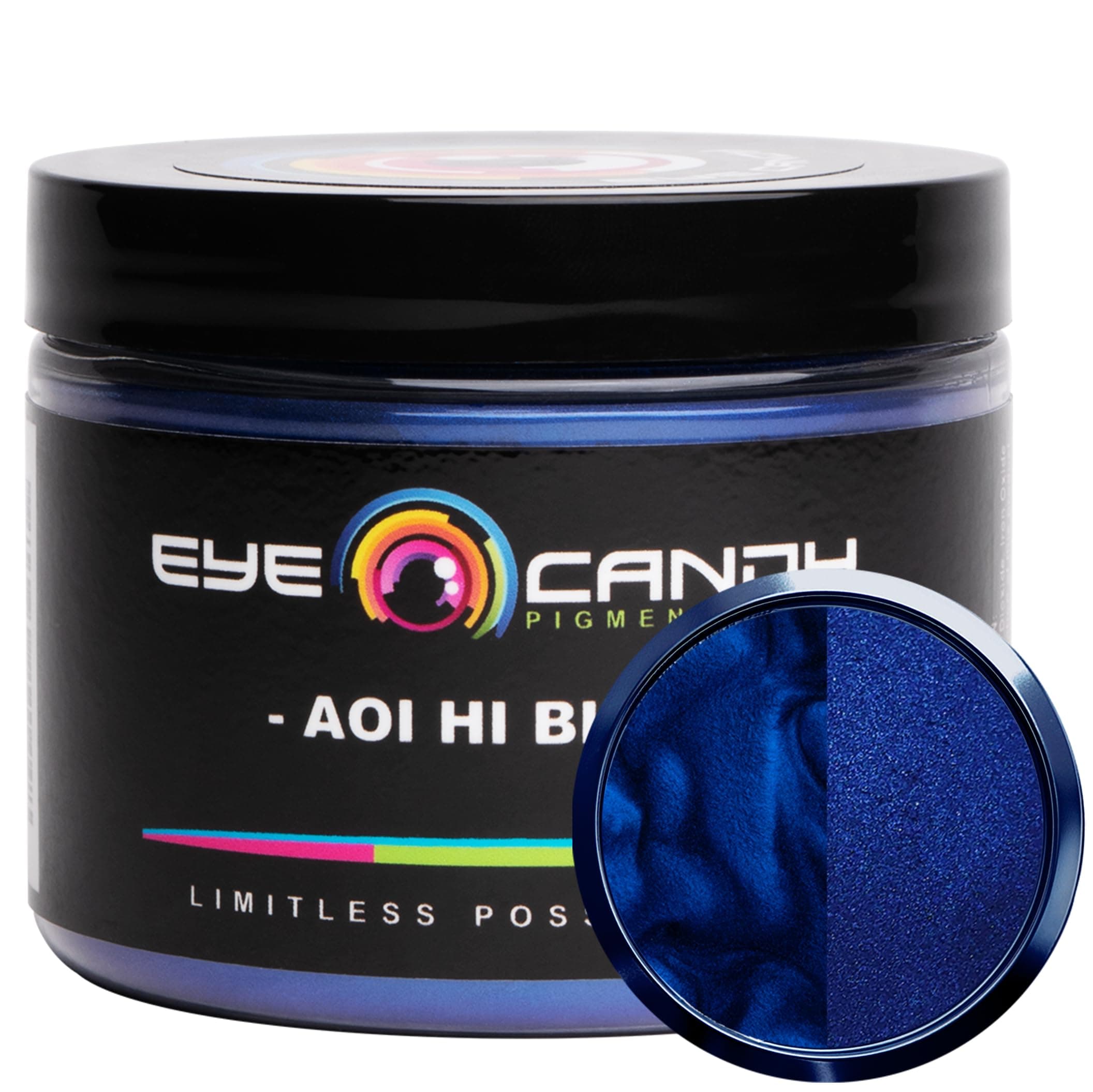 - Eye Candy Pigments Premium Blue Mica Powder - Aoi Hi Blue (50gr) - for Epoxy, Resin, Soap, Paint, Woodworking, Acrylic Pouring, Bath Bombs, Fishing Lures - DIY Arts and Crafts Additive