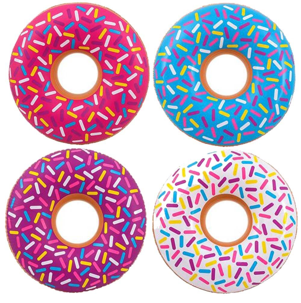 GIANT SIZE INFLATABLE 32 INCH DONUT WITH SPRINKLES