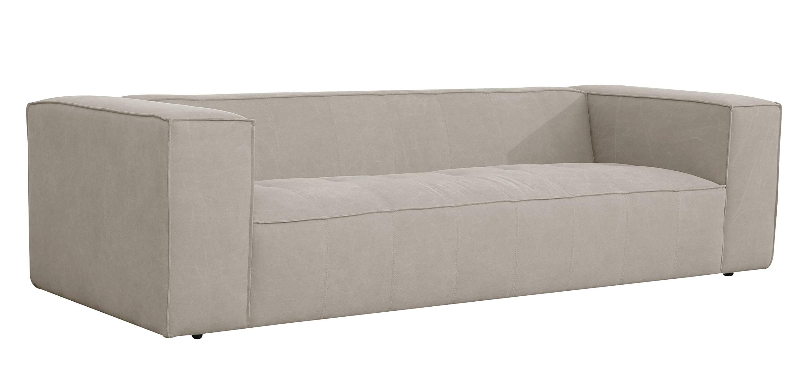 Amazon Brand – Rivet Thomas Modern Upholstered Sofa Couch, 101.2"W, Grey