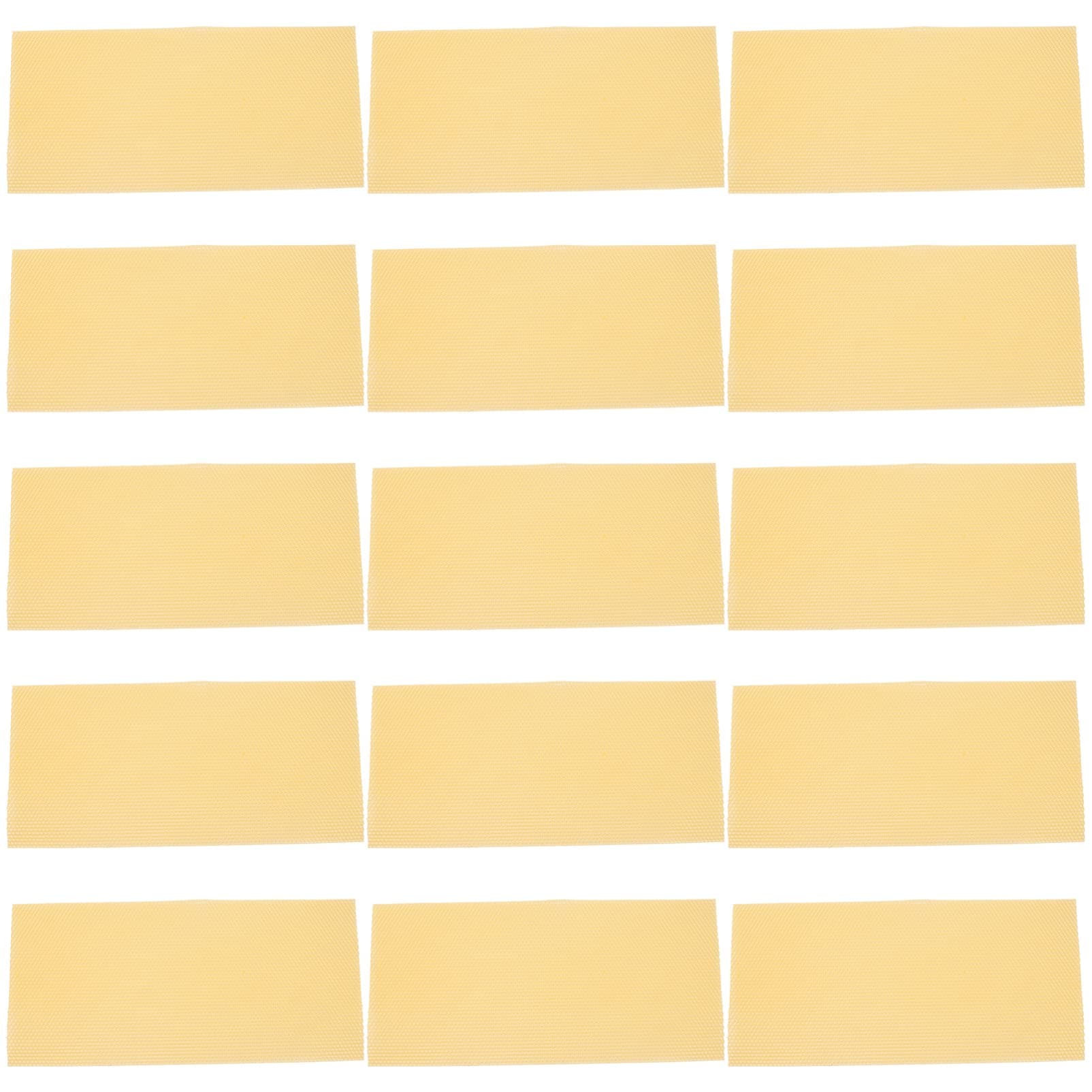 Happyyami30pcs beehive wax frame beehive frames and foundation kit beekeeper supplies beehive foundation plate bee hive beekeeping wax foundation waxed Chinese bee beeswax deep room