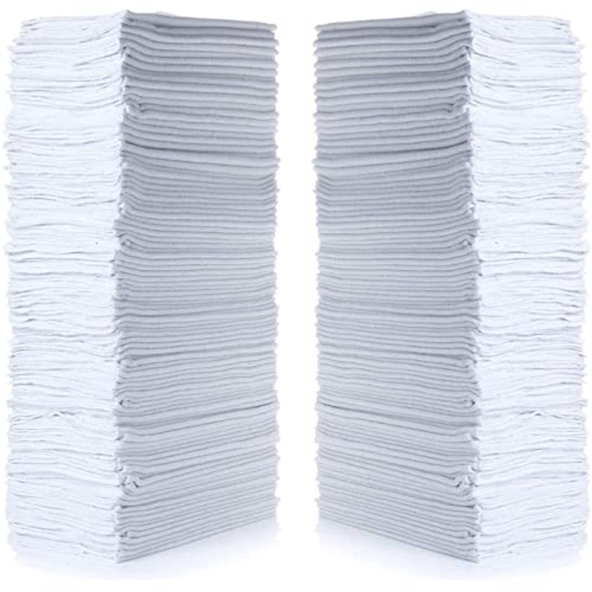 Cleaning Solutions 79085 Shop Towels Natural/White Bleached Shop Towels - Pack of 50