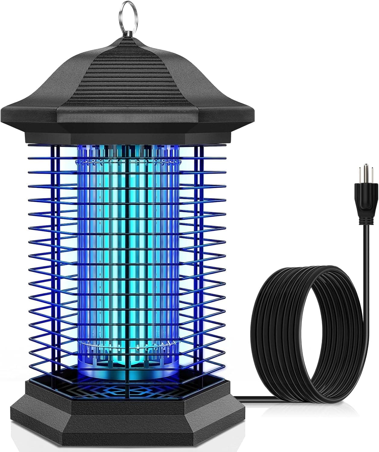 Bug Zapper Outdoor, Electric Mosquito Zapper with 20W Power & 4400V Instant Grid, Insect Control Efficiency Increased 100%, Coverage of 1/2 Acre, Fly Trap Perfect for Patio, Backyard, Home