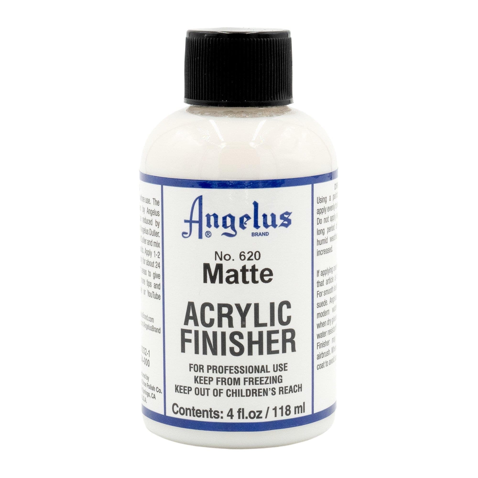 Angelus Brand Acrylic Leather Paint Matte Finisher No. 620-4oz