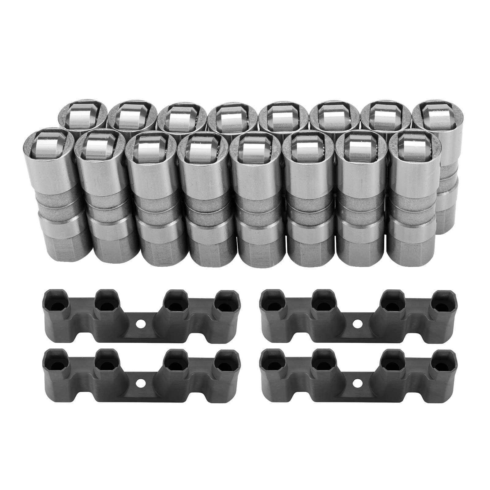 - Hydraulic Roller Lifters & 4 Guides Set16 LS7 LS2 16 Fits for GM Chevy Performance 5.3 5.7 6.0L 12499225 HL124