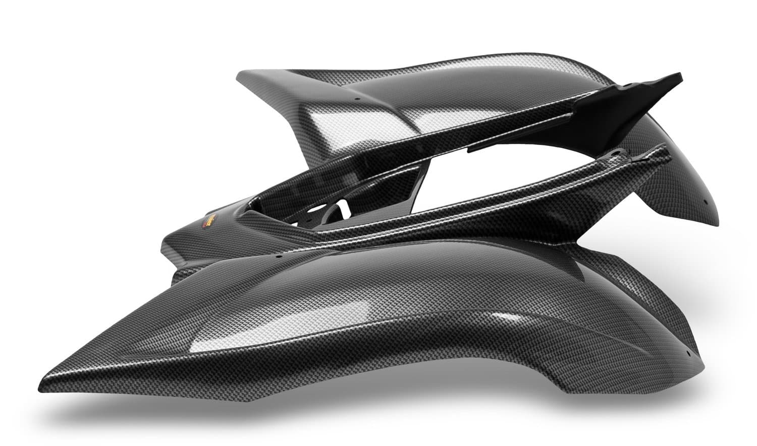 Maier USA Rear Fender Compatible/Replacement for Yamaha YFM700R Raptor - Black Carbon Fiber - 19002-30