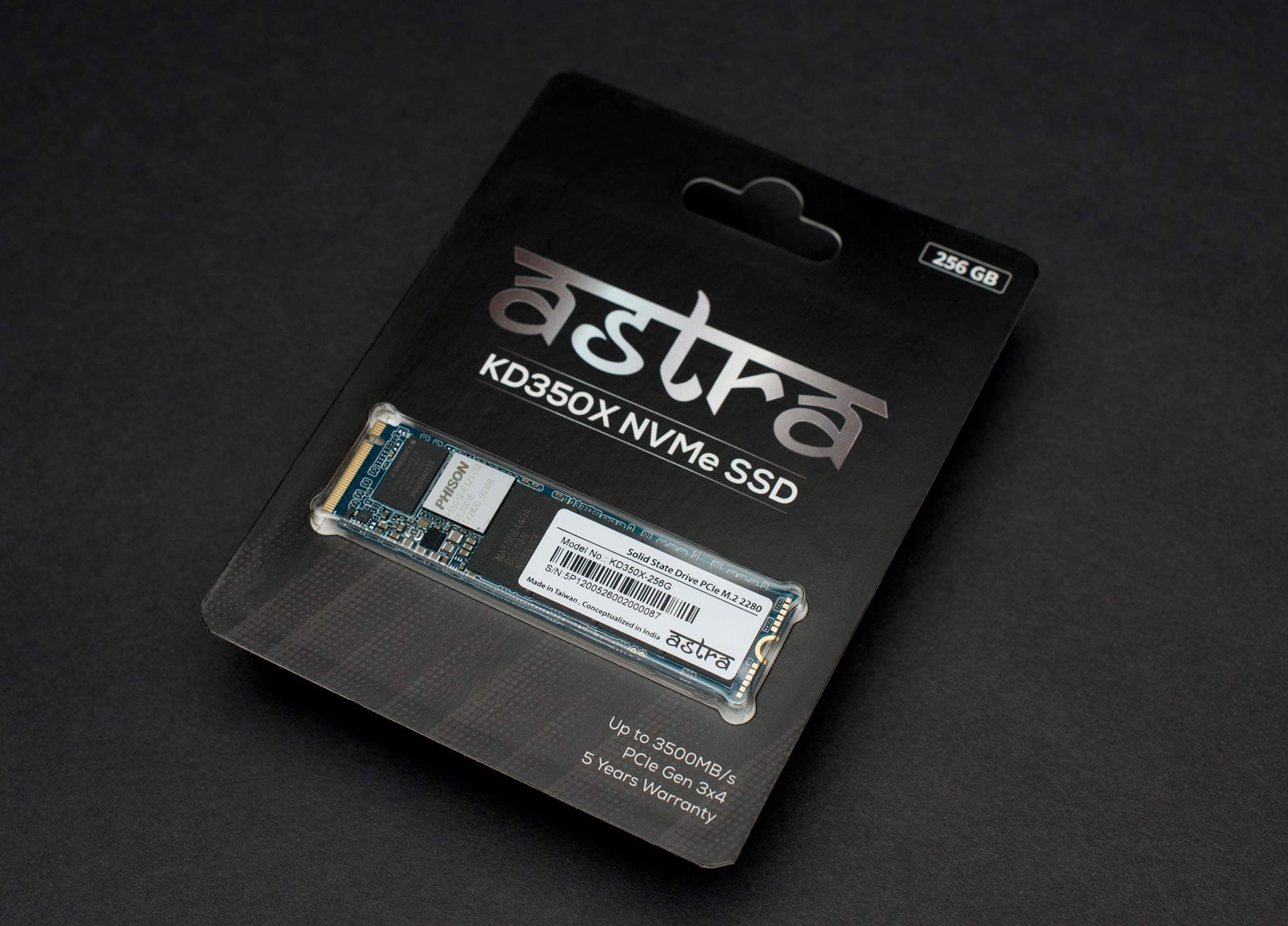 Astra KD350x NVMe SSD 256GB