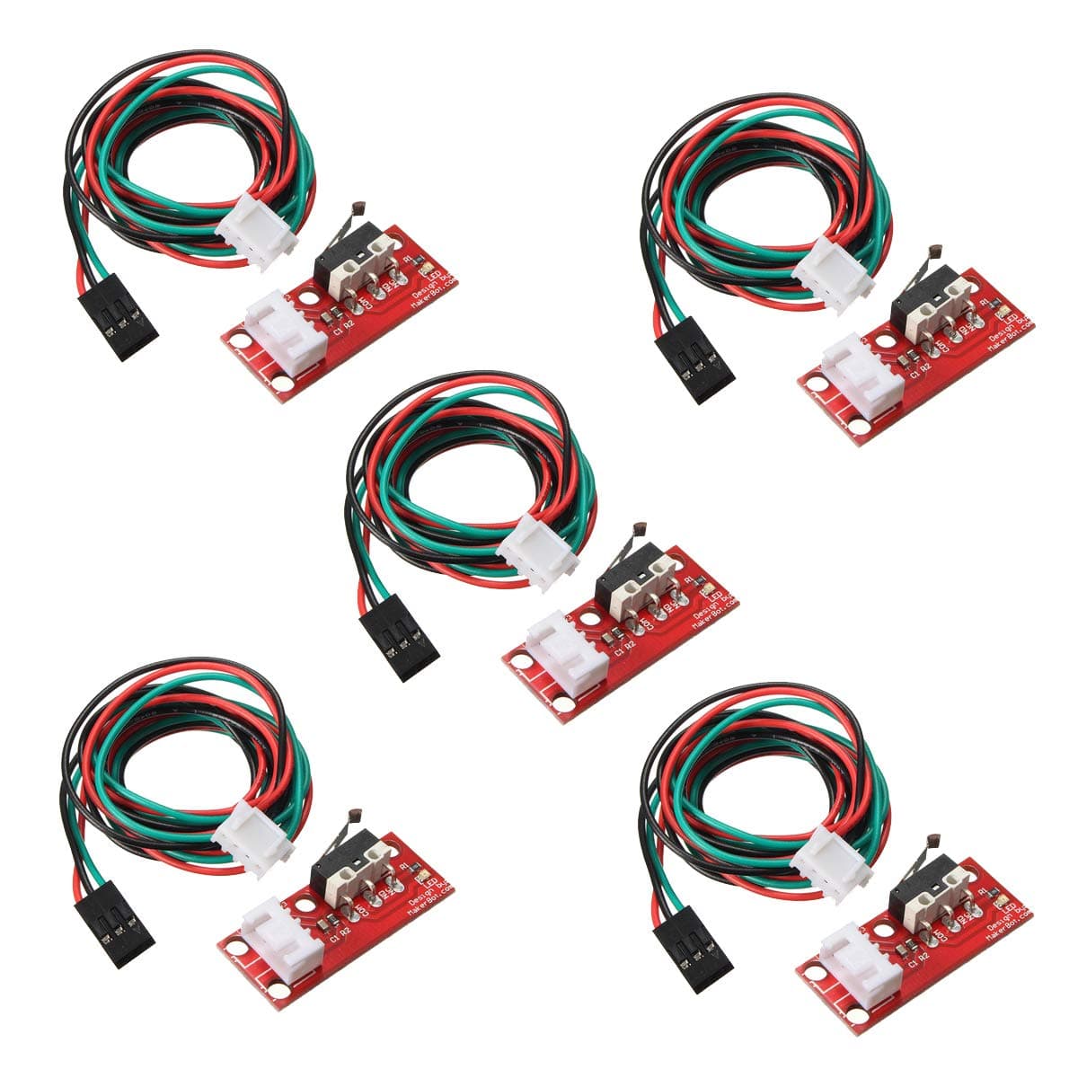BALITENSEN Endstop Mechanical Limit Switch for 3D Printer Makerbot Prusa Mendel RepRap CNC Arduino Mega 2560 RAMPS 1.4 (Pack of 5pcs)