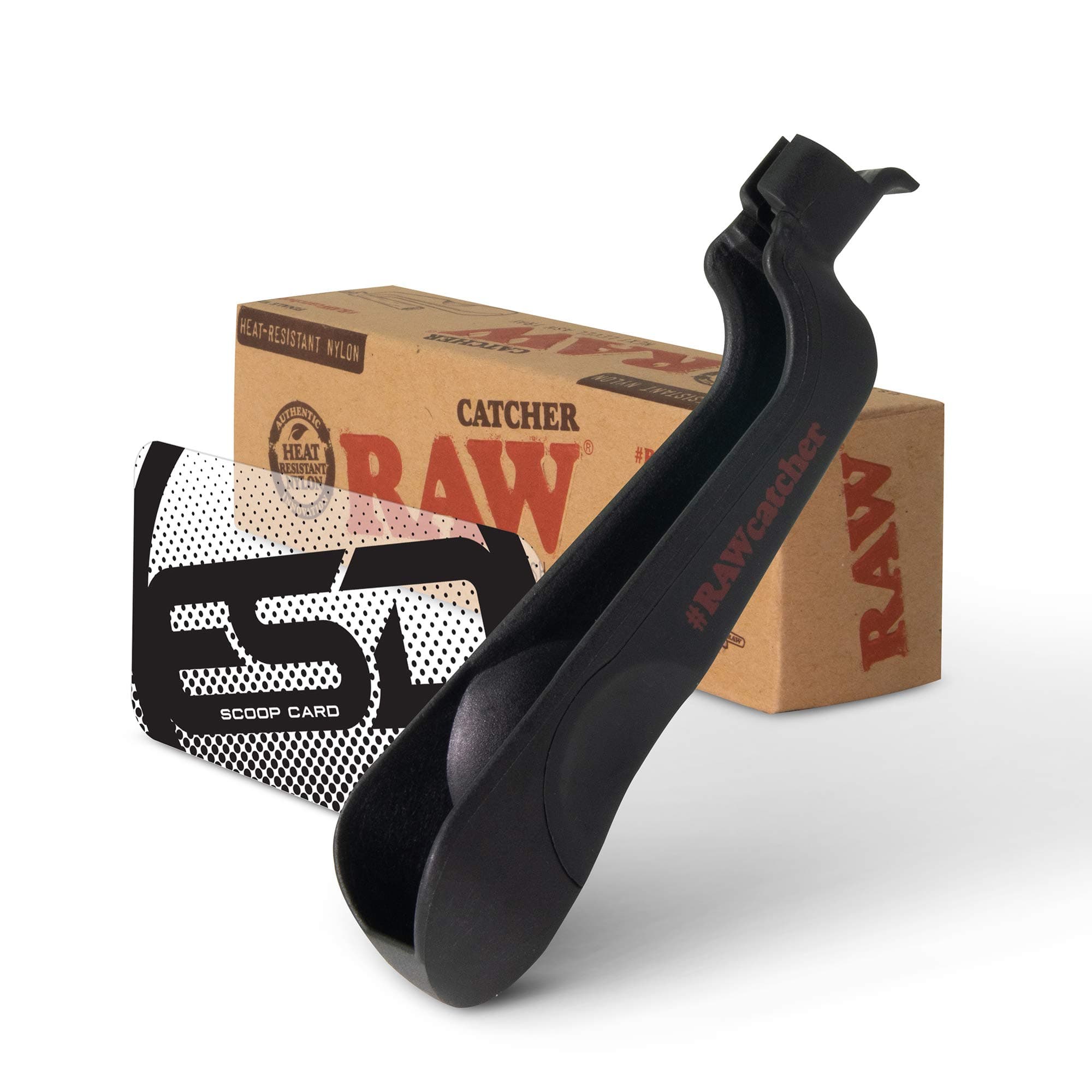 RAW Ash Catcher v2 | Heat Resistant Nylon Cone Holder with ESD Scoop Card Included | Evolution of The Classic Ash Tray