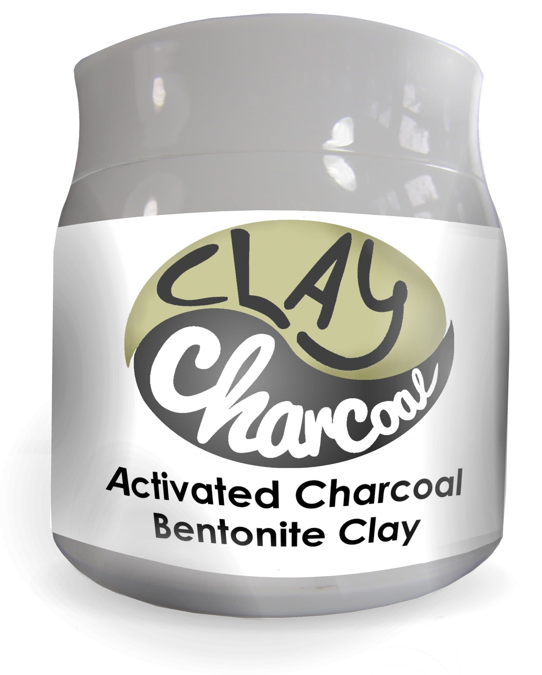 Activated Charcoal and Bentonite Clay Food Grade Powder 100% from USA 8 oz. All Natural. Whitens Teeth, Detoxifies, Rejuvenates Skin and Hair, Helps Digestion, Treats Poisoning.
