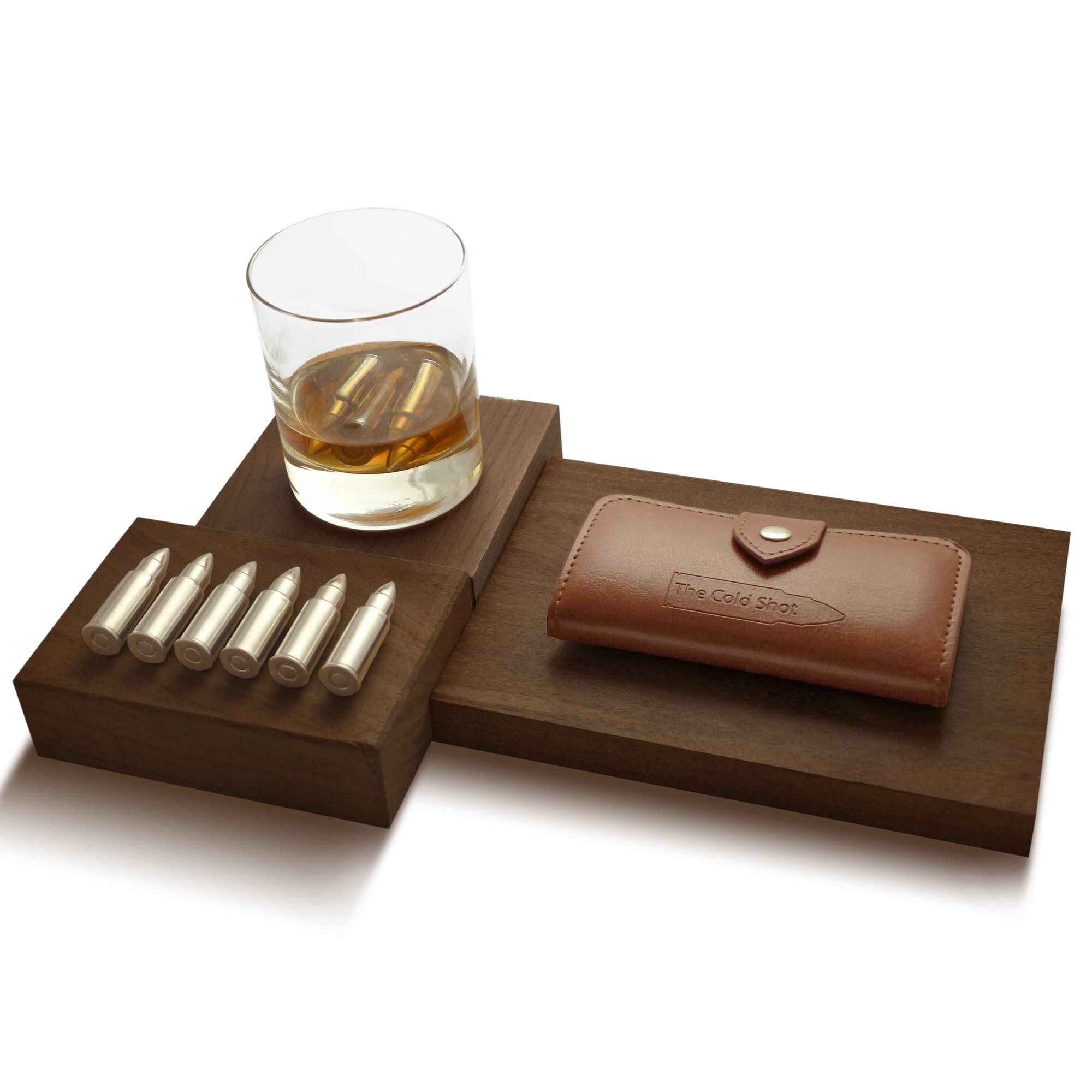 The Cold Shot Stainless Steel Bullet Shaped Whiskey Stones