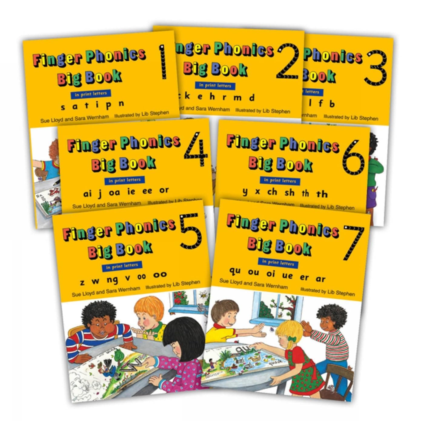 Finger Phonics Big Book Set: In Print Letters (1-7) Product Bundle – January 1, 2014