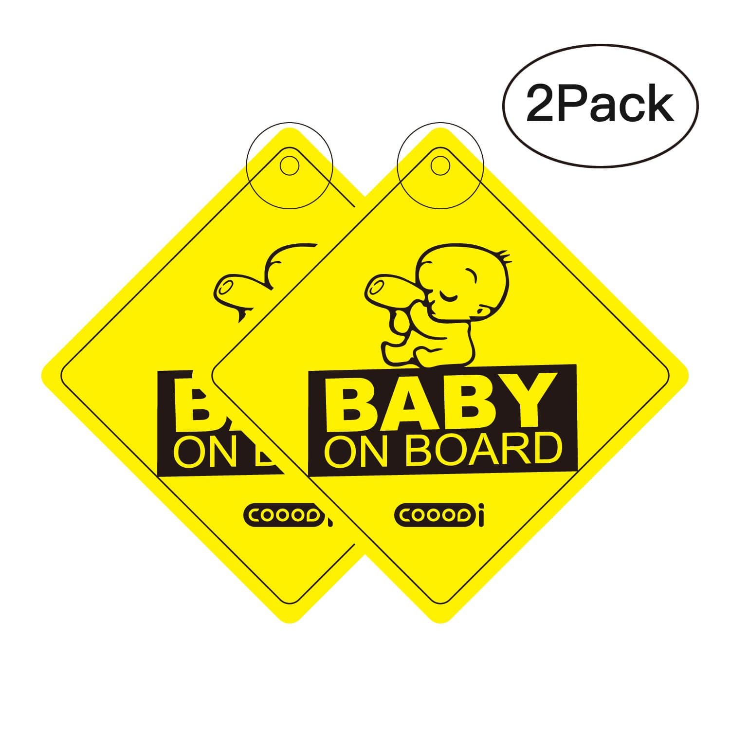 Baby On Board, Kids On Board Vehicle Car Window Warning Safety Sticker Sign