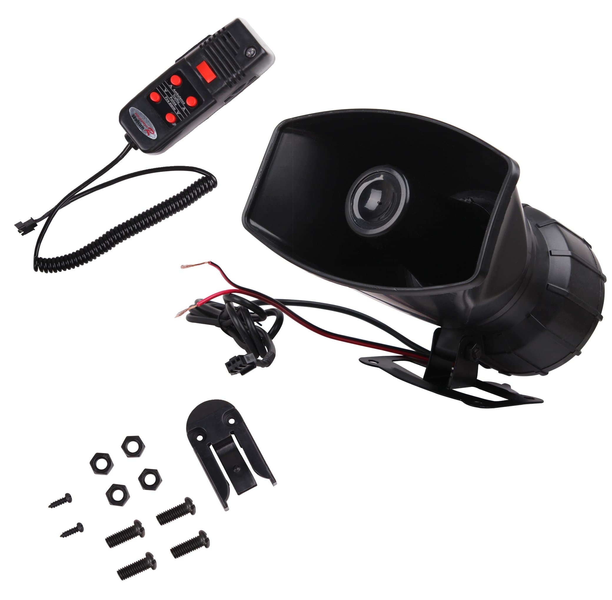 Asunflower® Car Amplifier Alarm Car Alarm Security System Automobiles Motorcycle Loudspeaker Megaphone Siren Speaker with MIC 12V 300db