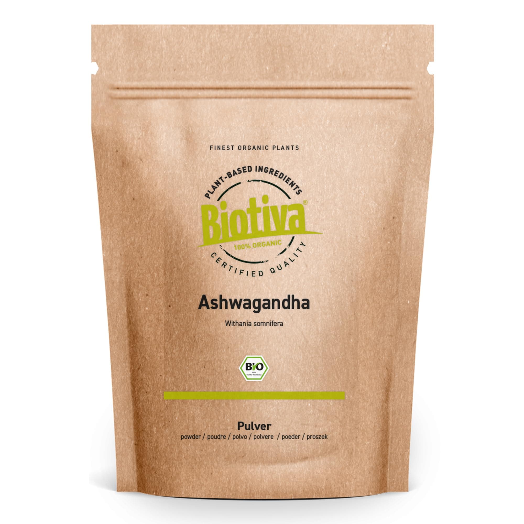 Ashwagandha Powder Organic 250g - Ashwaganda Root Powder - Sleeping Berry - Ayurveda - Indian Ginseng - Withania Somnifera - Vegan - Packed in Germany (DE-ECO-005)