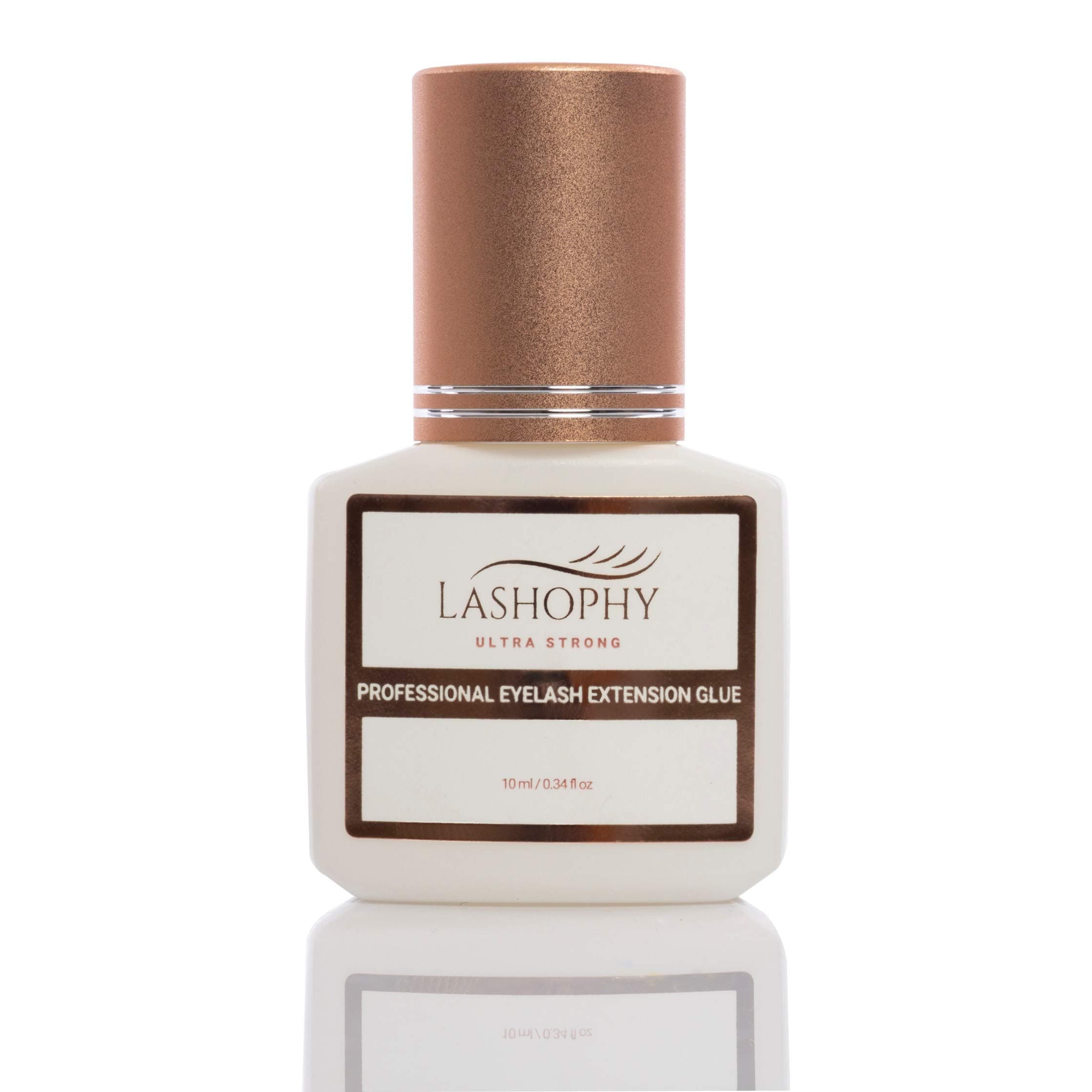 Ultra Strong Professional Eyelash Extension Glue in Carbon Black (10 ml), Extra-Strong Bonding and 6-Week Retention of Semi-Permanent Eyelashes