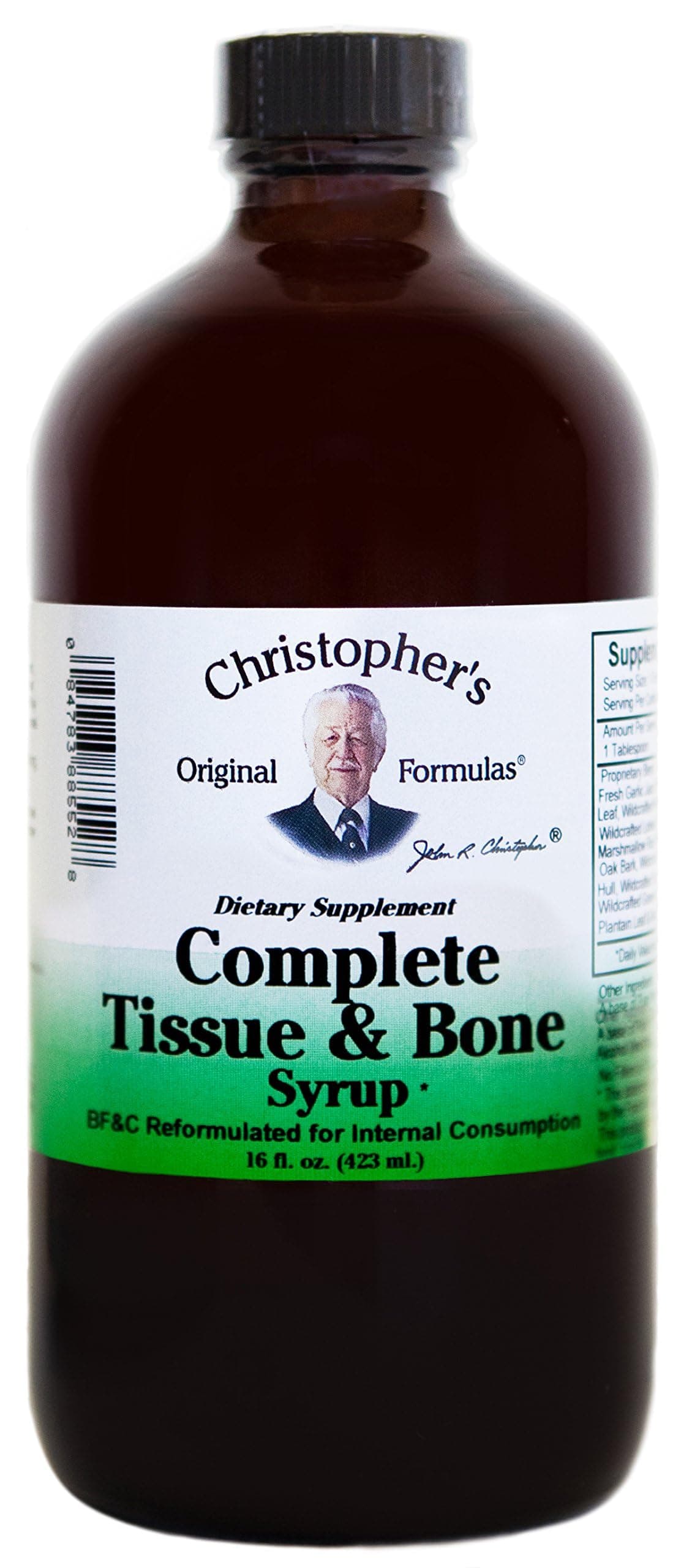Christopher's Original Formulas Complete Tissue and Bone Syrup – Traditional Herbal Blend to Support Bones, Tissue & Cartilage, Liquid Botanical Formula, 16 oz