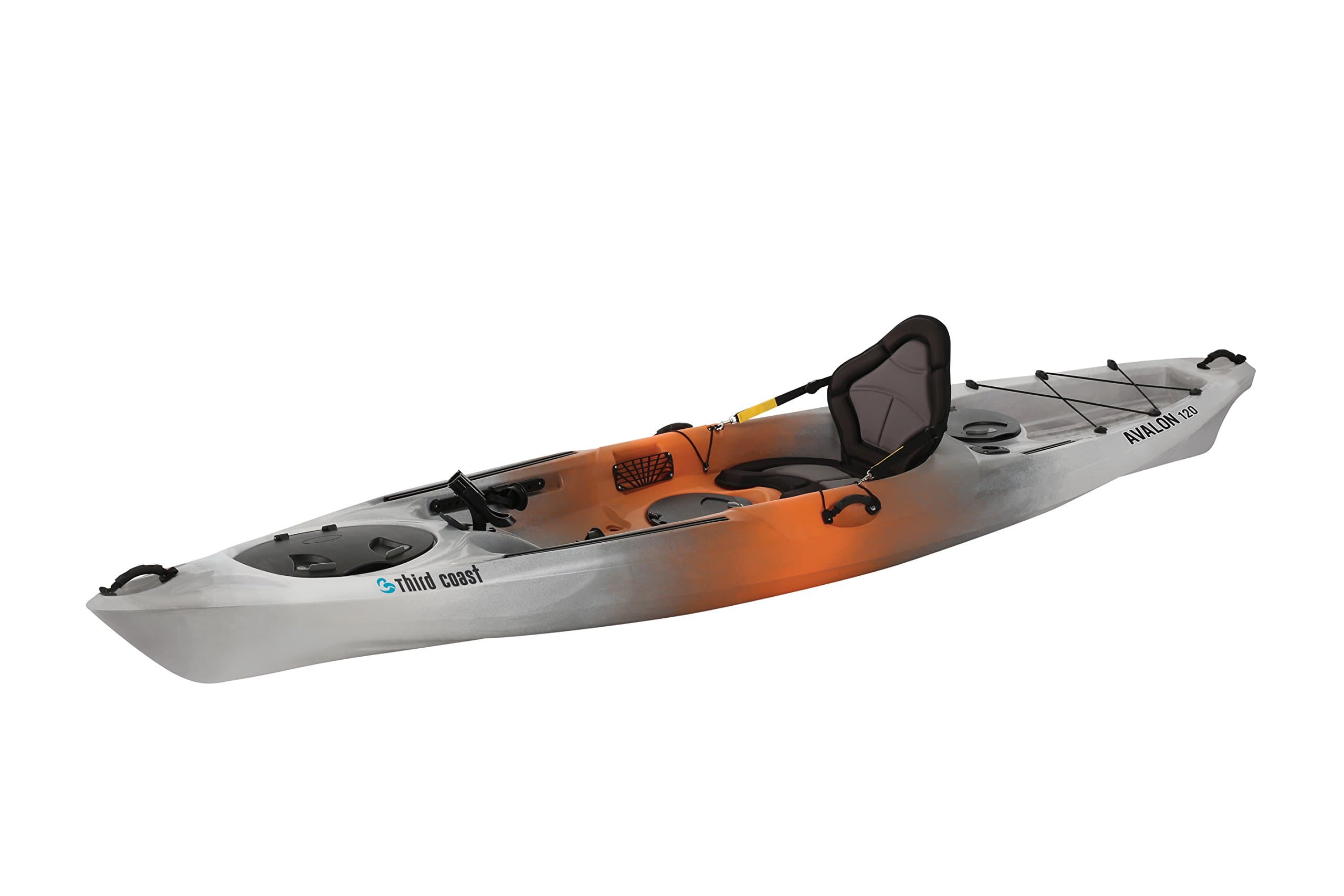 Avalon 120 Sit On Angler Kayak (Orange/Gray/White)
