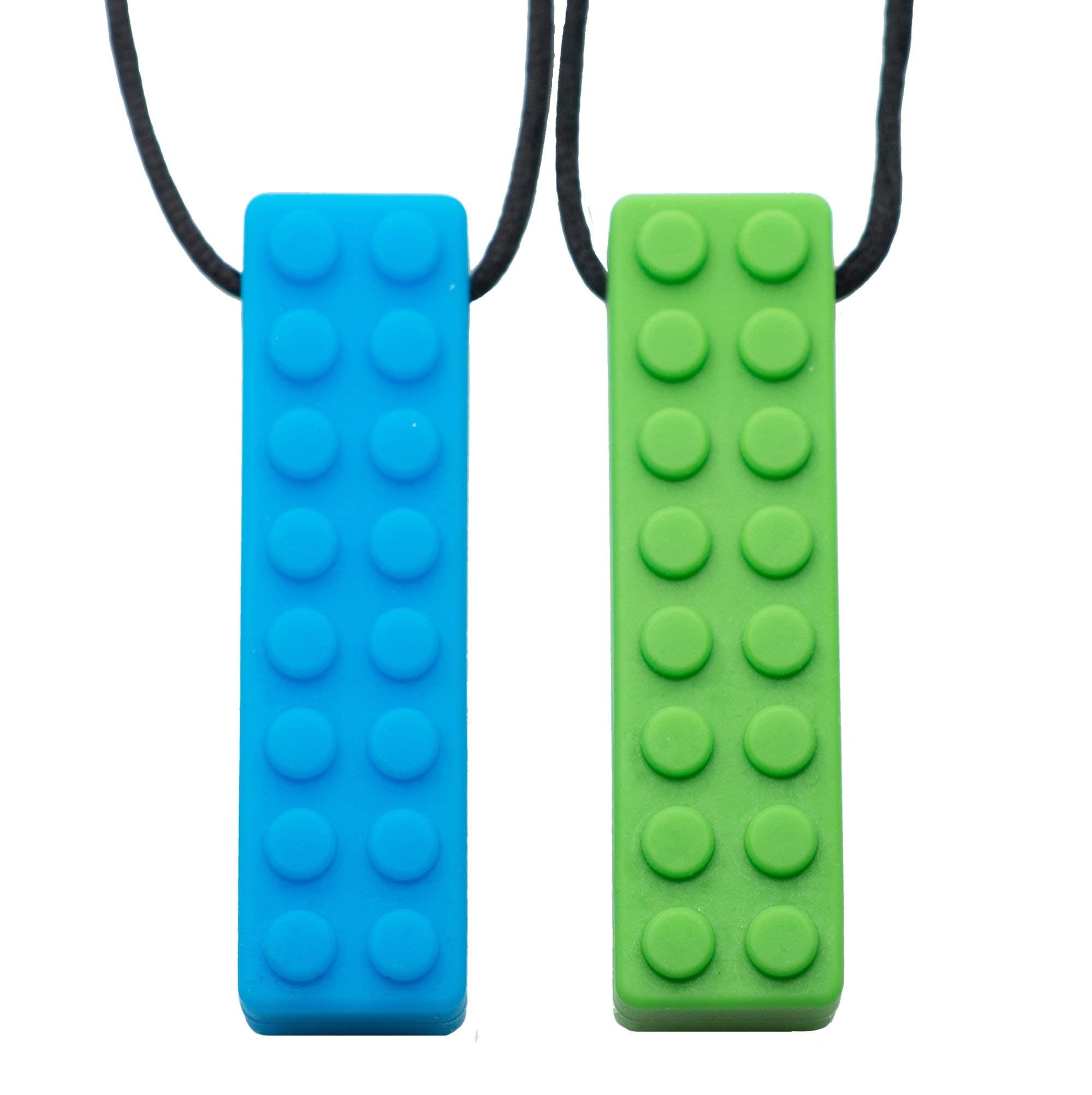 Tilcare Chew Chew Sensory Necklace – Best for Kids or Adults That Like Biting or Have Autism – Perfectly Textured Silicone Chewy Toys - Chewing Pendant for Boys & Girls - Chew Necklaces
