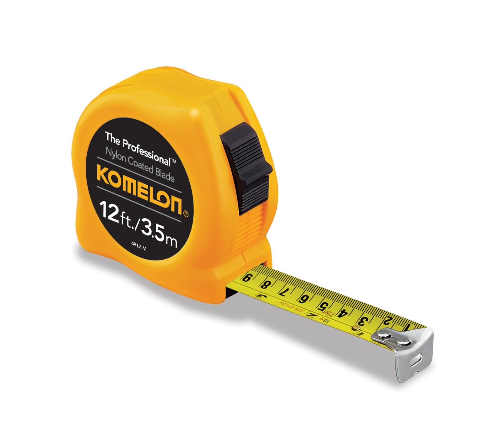 4912IM The Professional 12-Foot Inch/Metric Scale Power Tape, Yellow