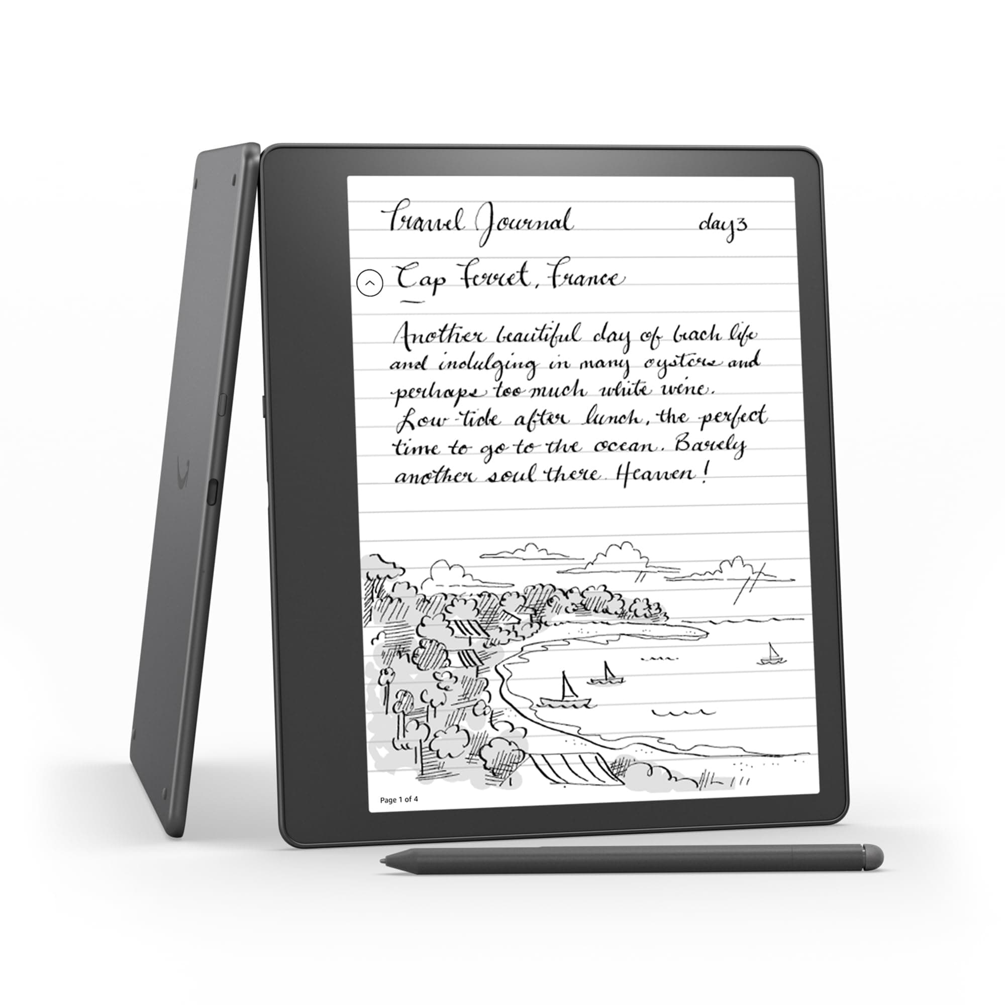 Kindle Scribe (2022 release) - 16 GB, the first Kindle and digital notebook, all in one, with a 10.2" 300 ppi Paperwhite display, with built-in notebook summarisation. Includes Premium Pen