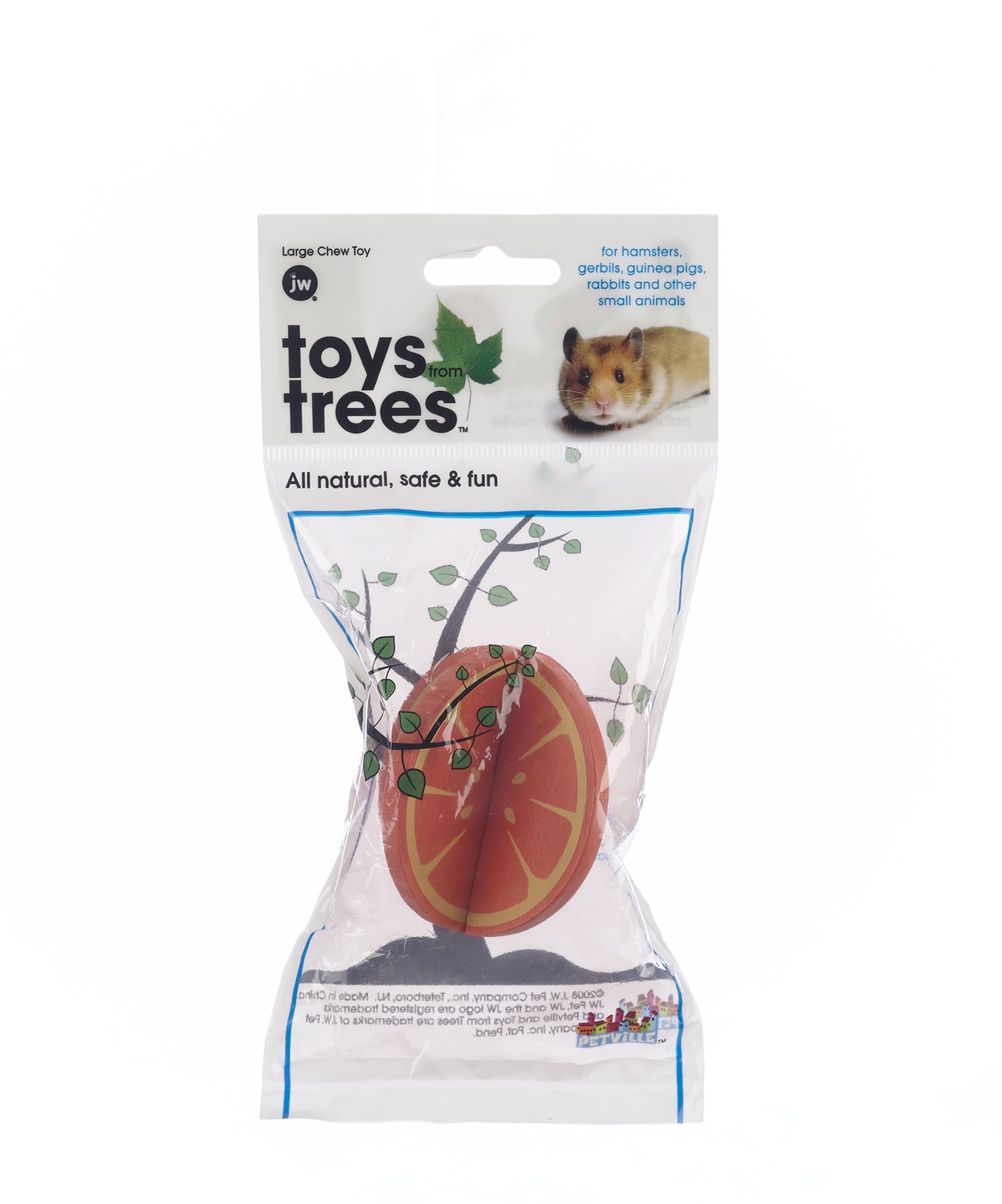 JW Pet Company Toys from Trees Orange Small Animal Toy, Large