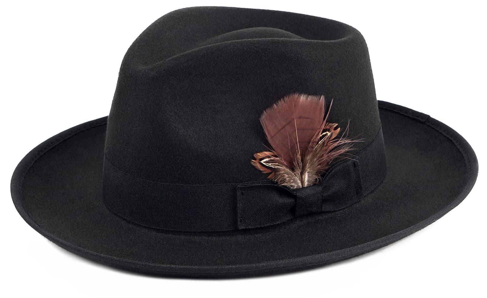 Fedora Hats for Men & Women Wide Brim Felt Hat Dress Panama Trilby Hats